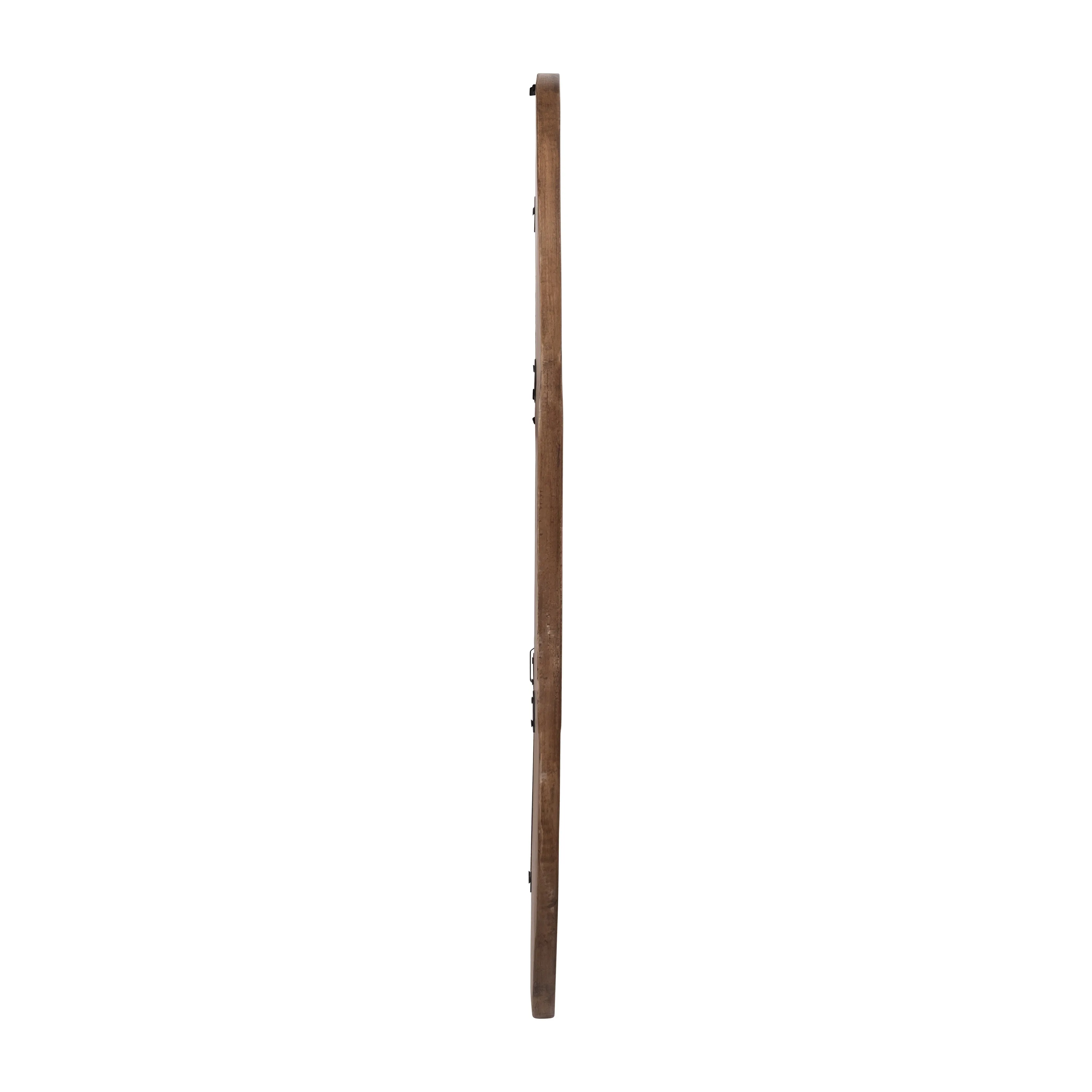 36" RIBBED OVAL MIRROR, WALNUT