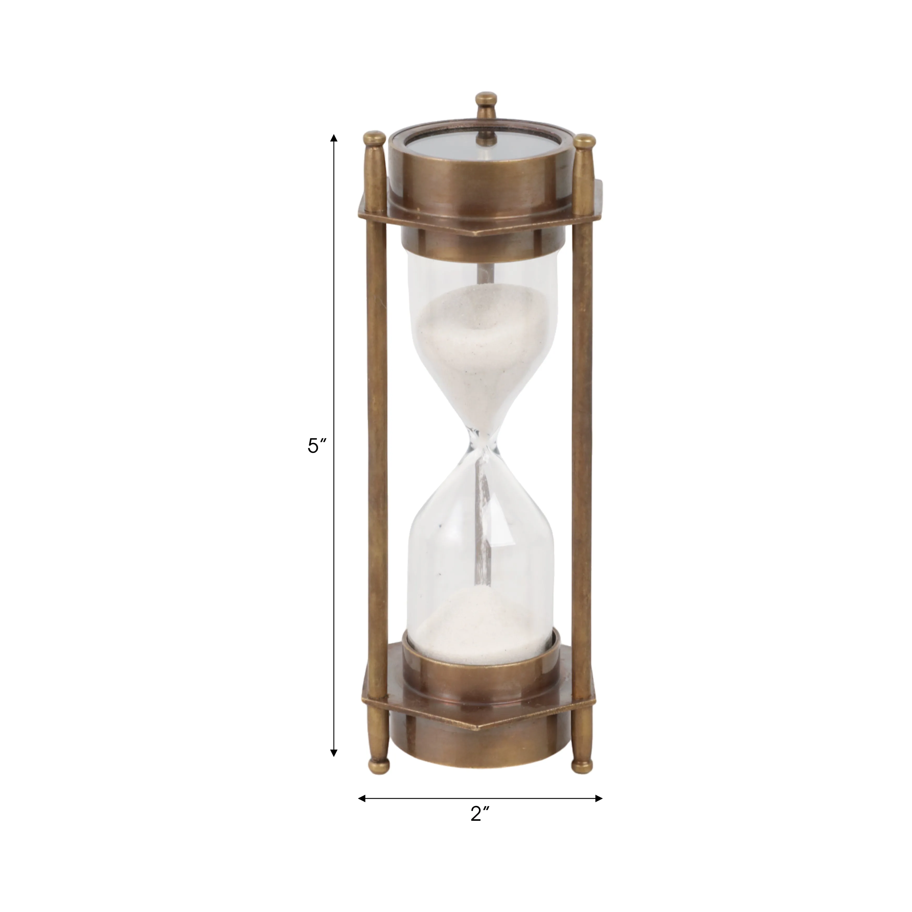 5" Hayes Brass Hourglass