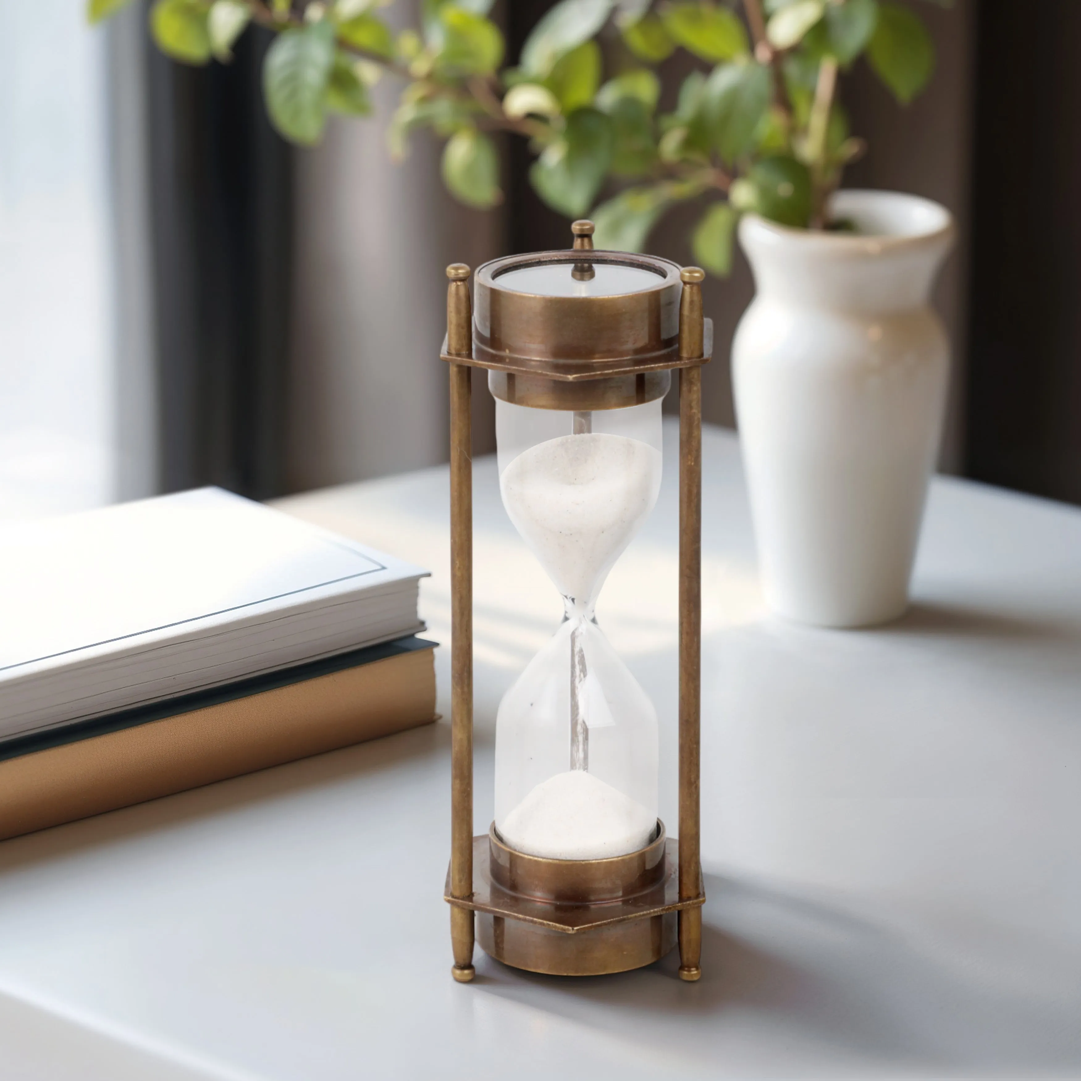 5" Hayes Brass Hourglass