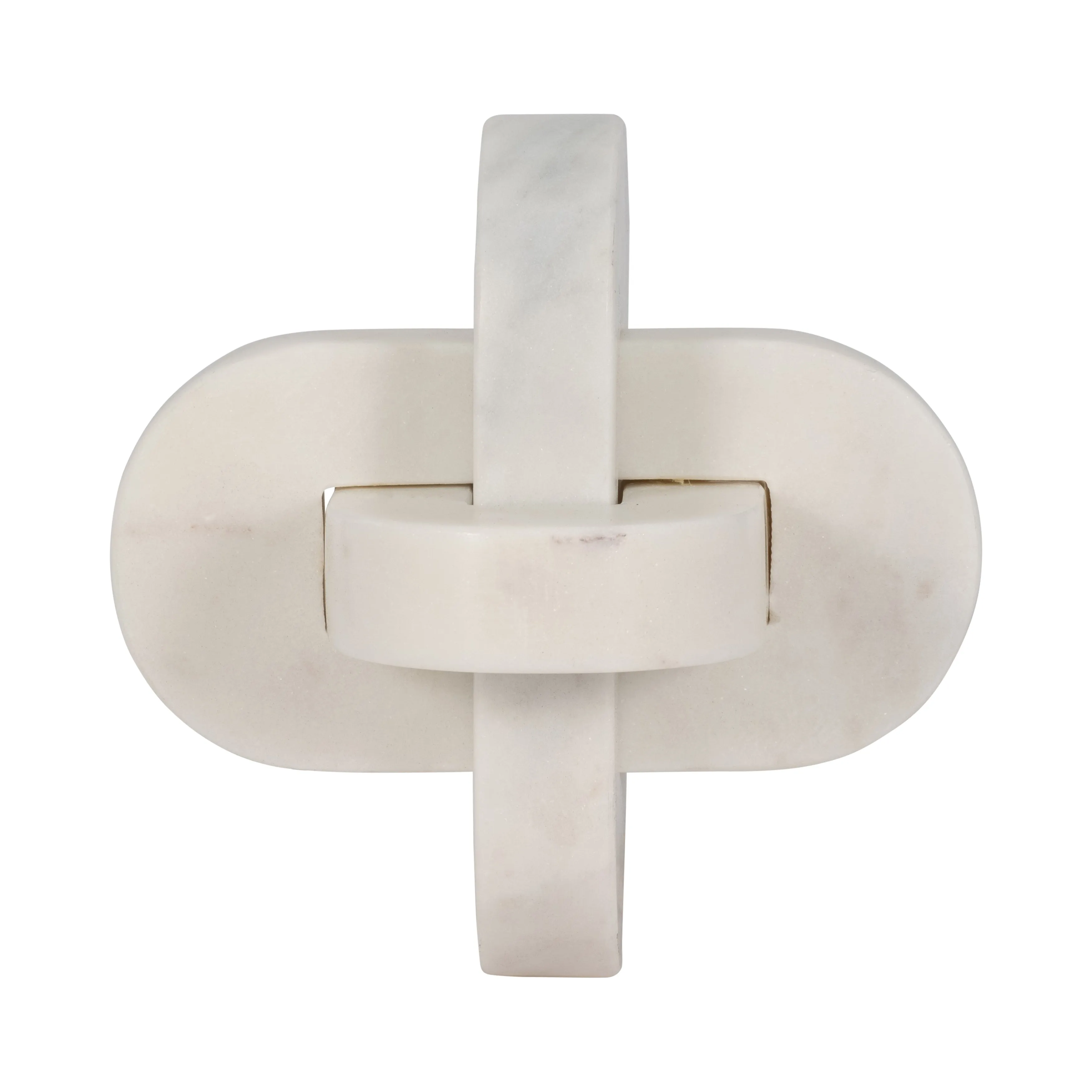 6" LIAM WHITE MARBLE KNOTS