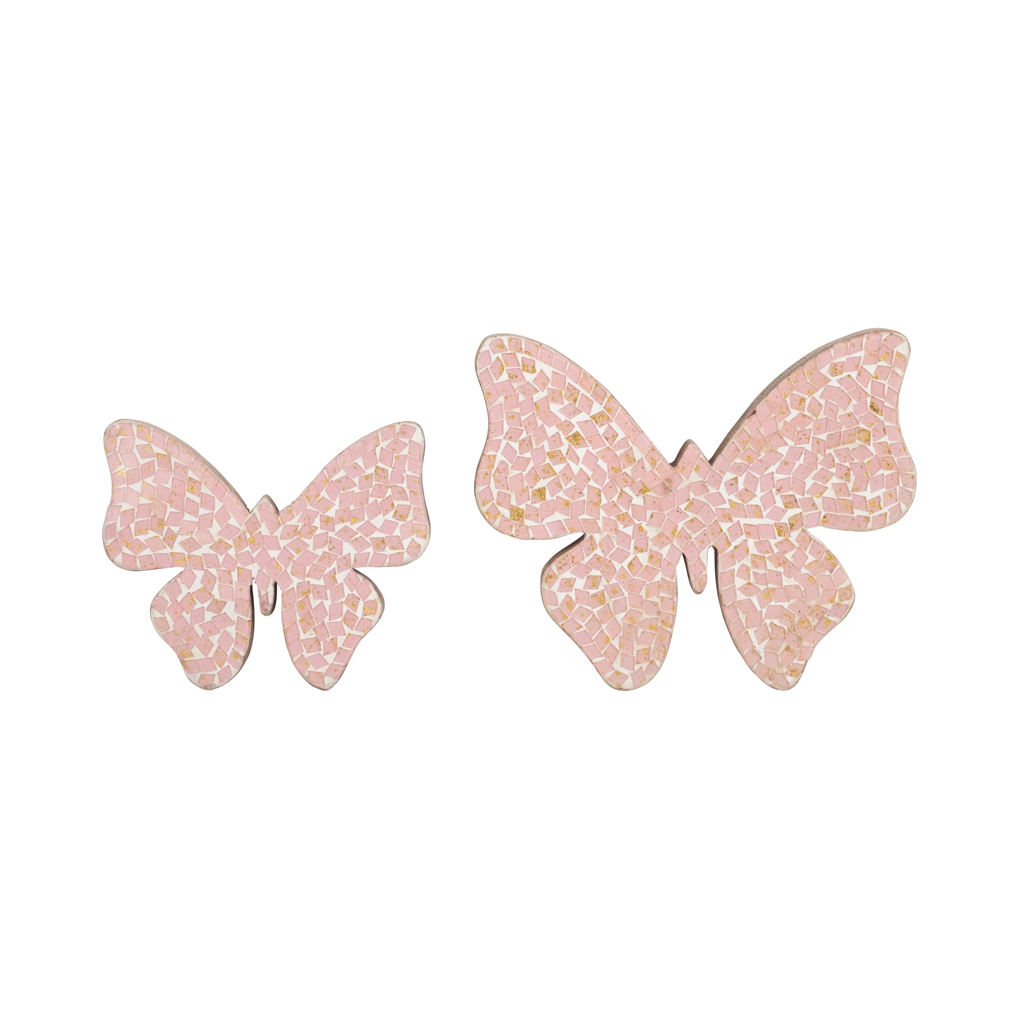 6" MOSAIC BUTTERFLY, BLUSH