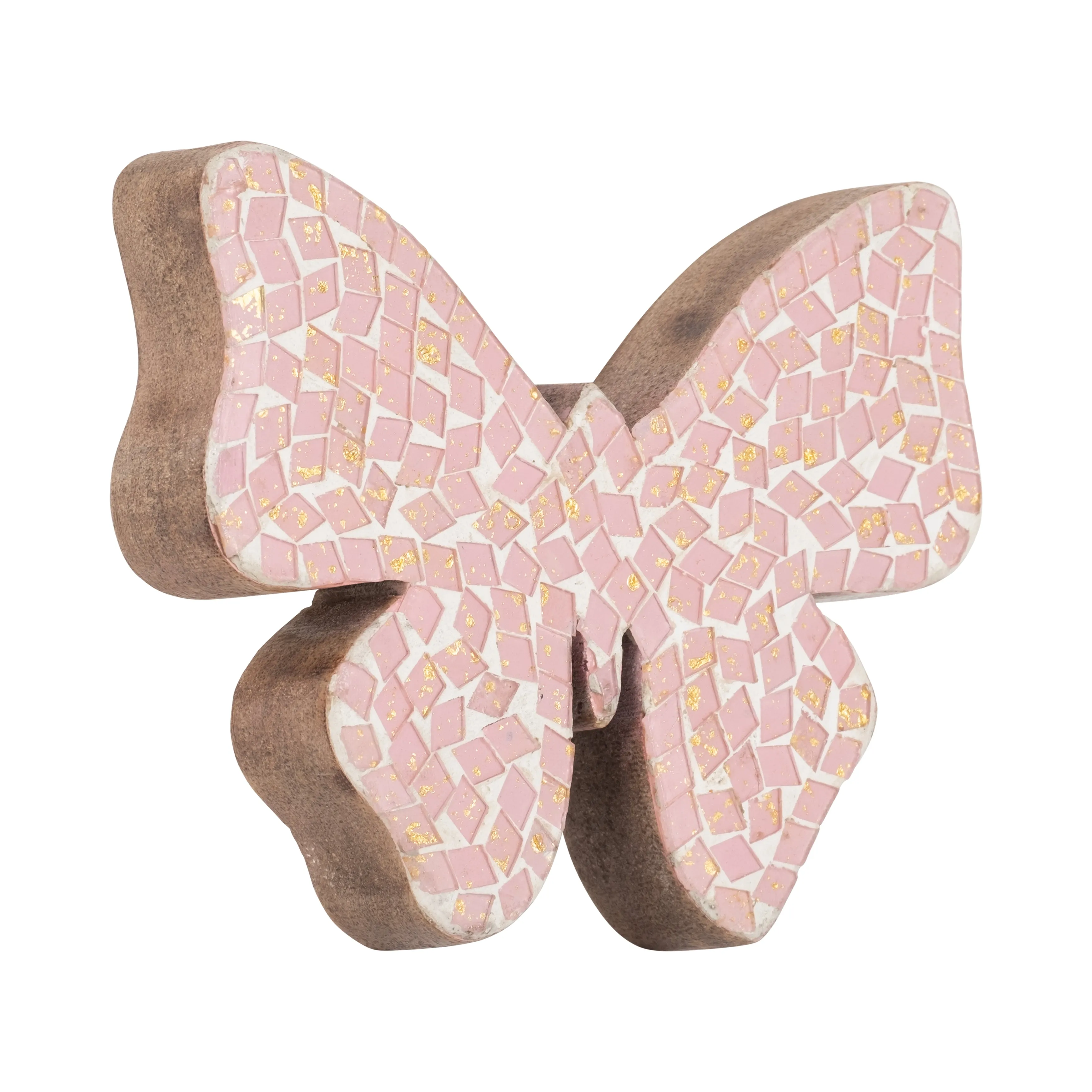 6" MOSAIC BUTTERFLY, BLUSH