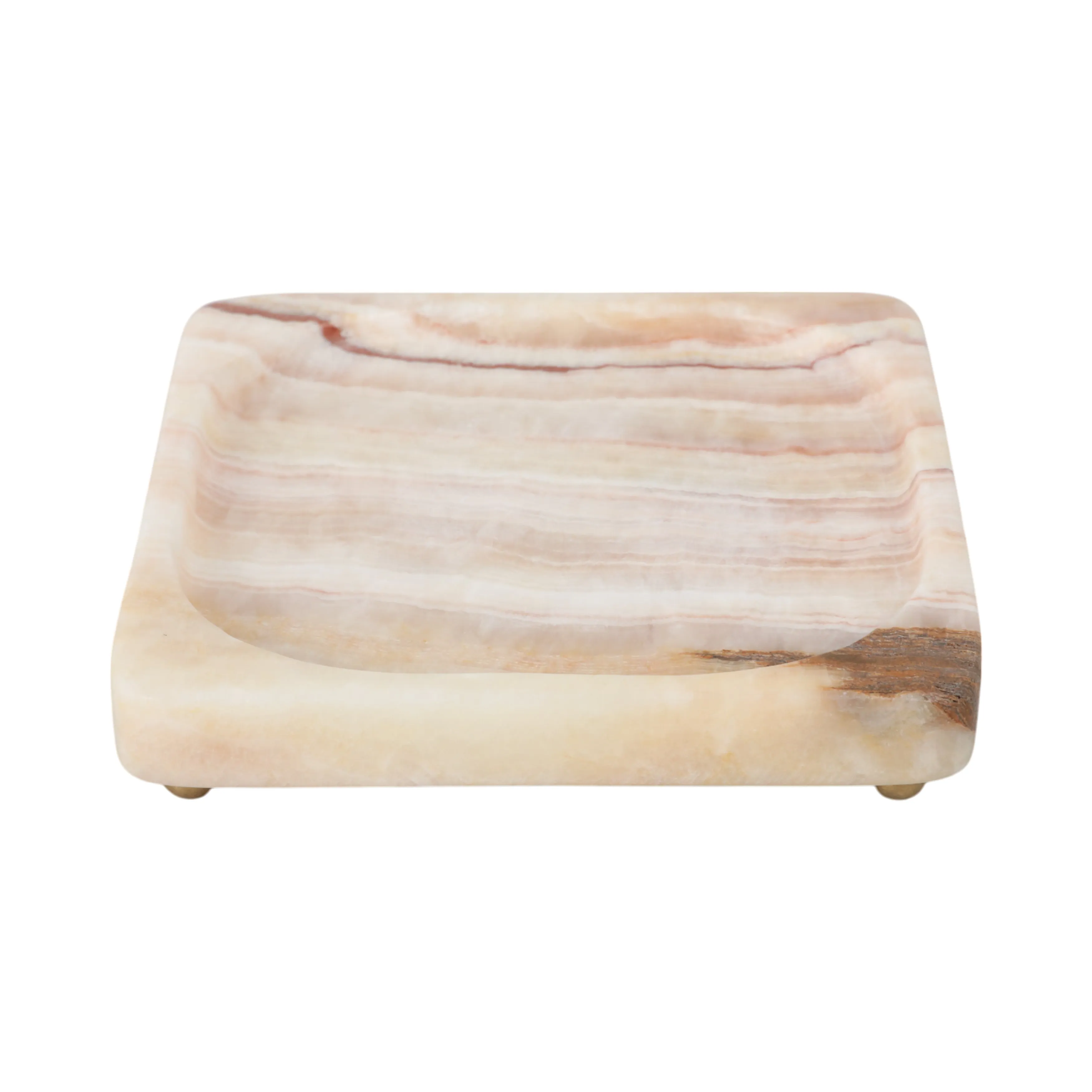 7" Honey Onyx Deco Tray
