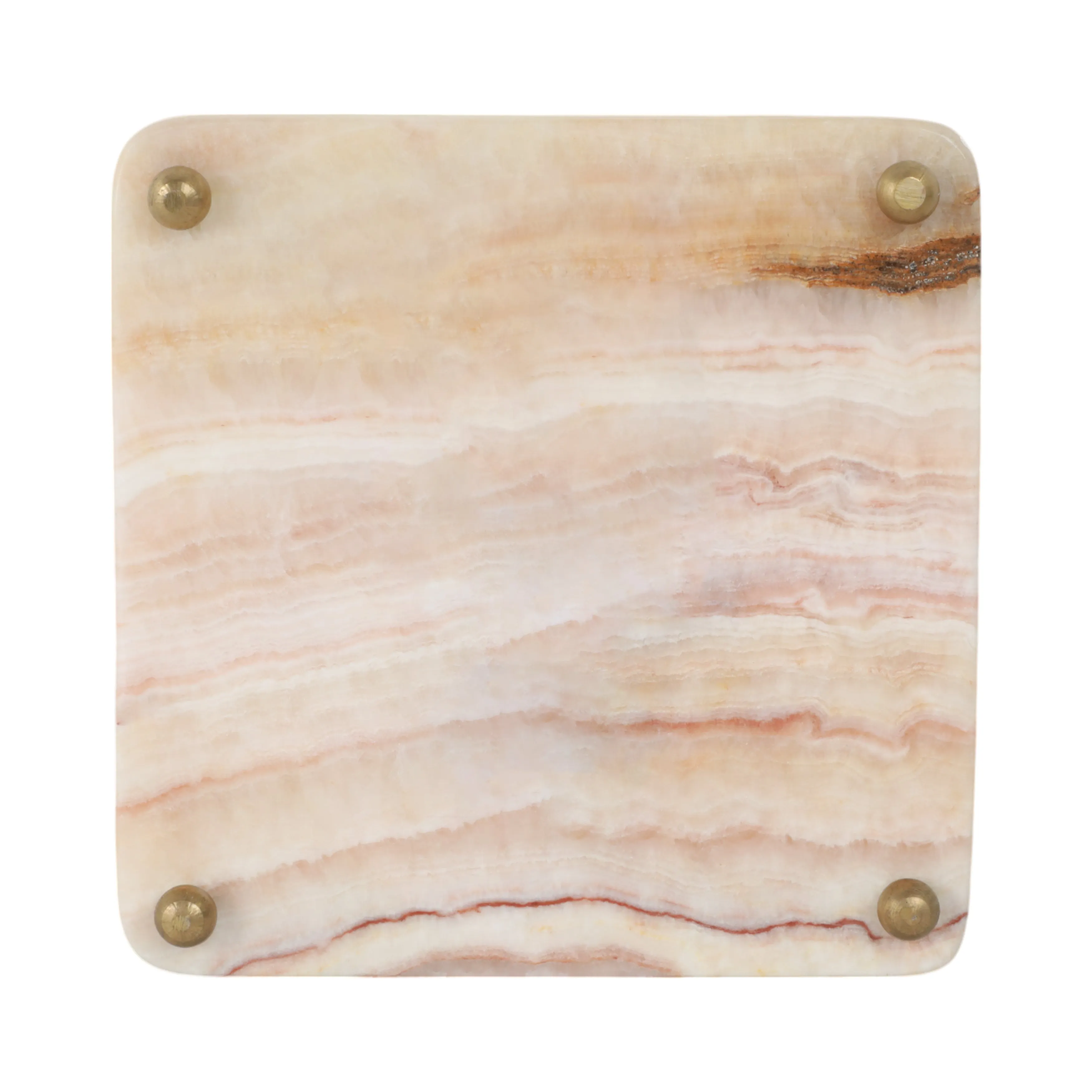 7" Honey Onyx Deco Tray