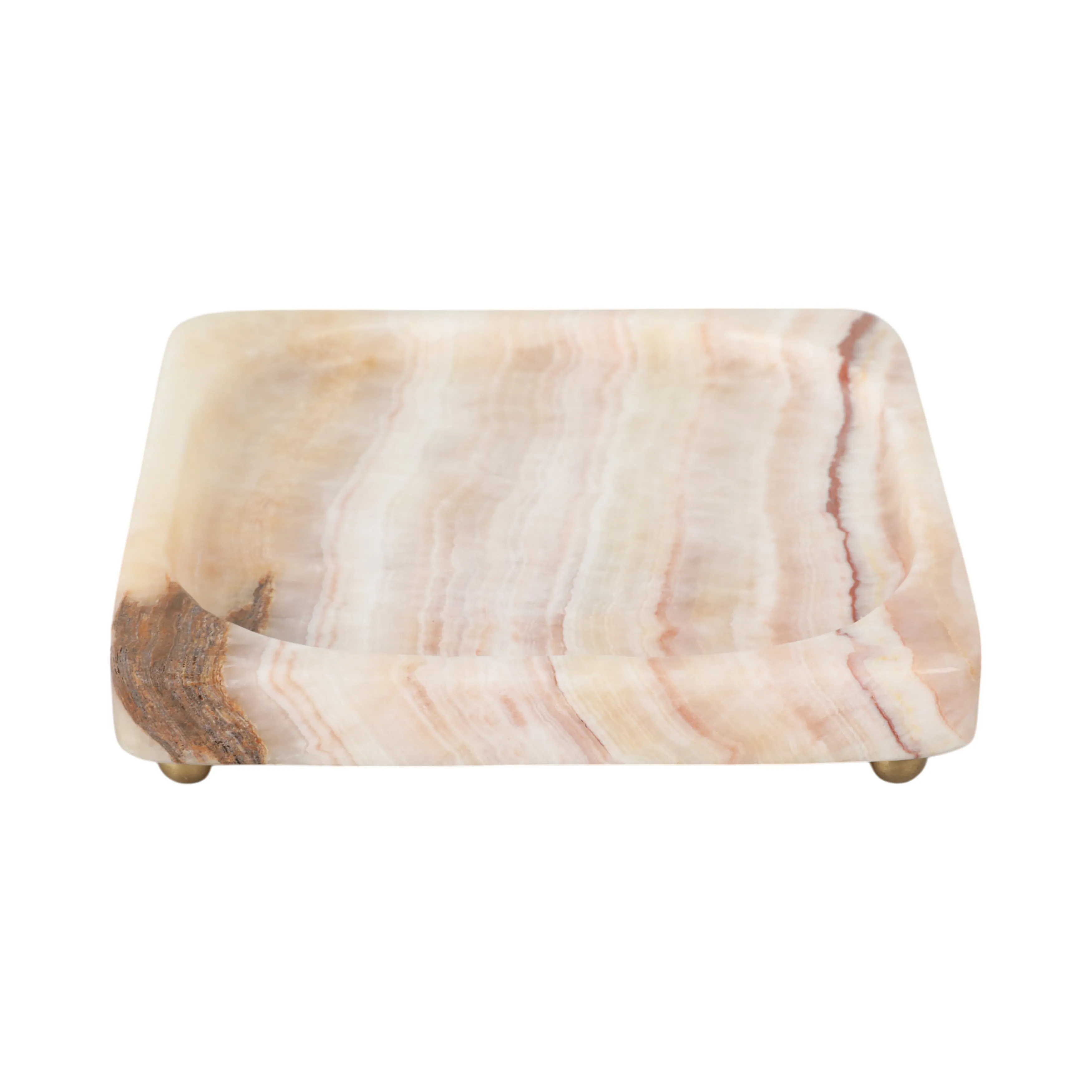 7" Honey Onyx Deco Tray