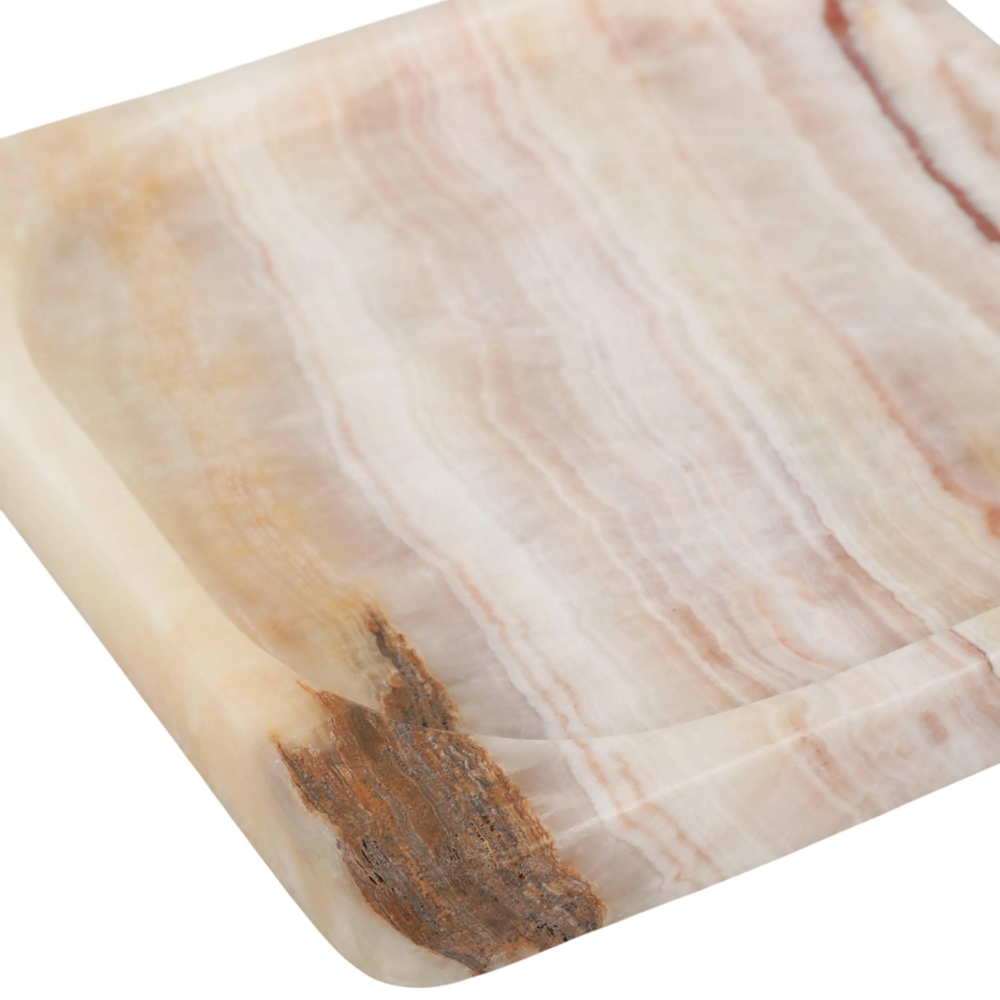 7" Honey Onyx Deco Tray