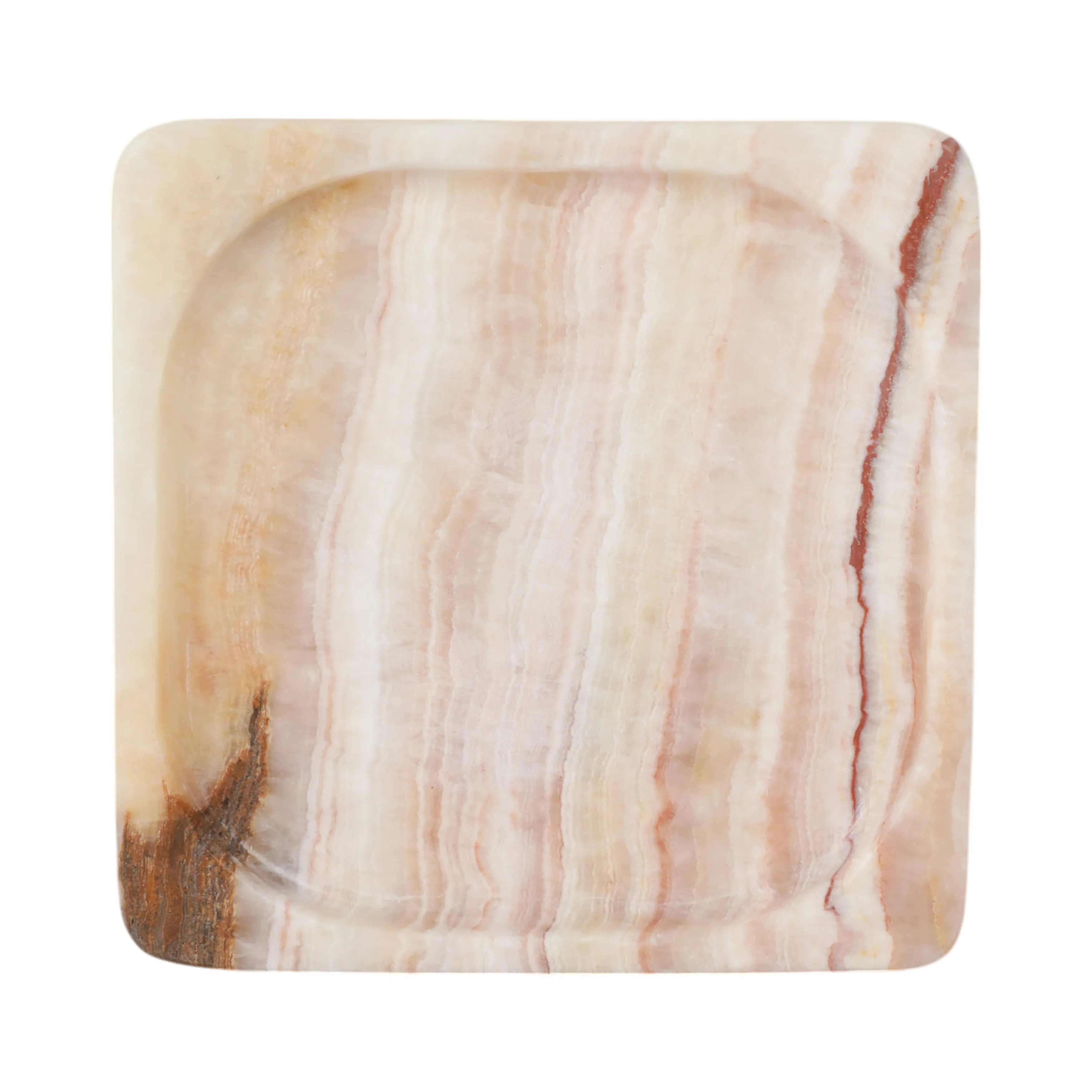 7" Honey Onyx Deco Tray