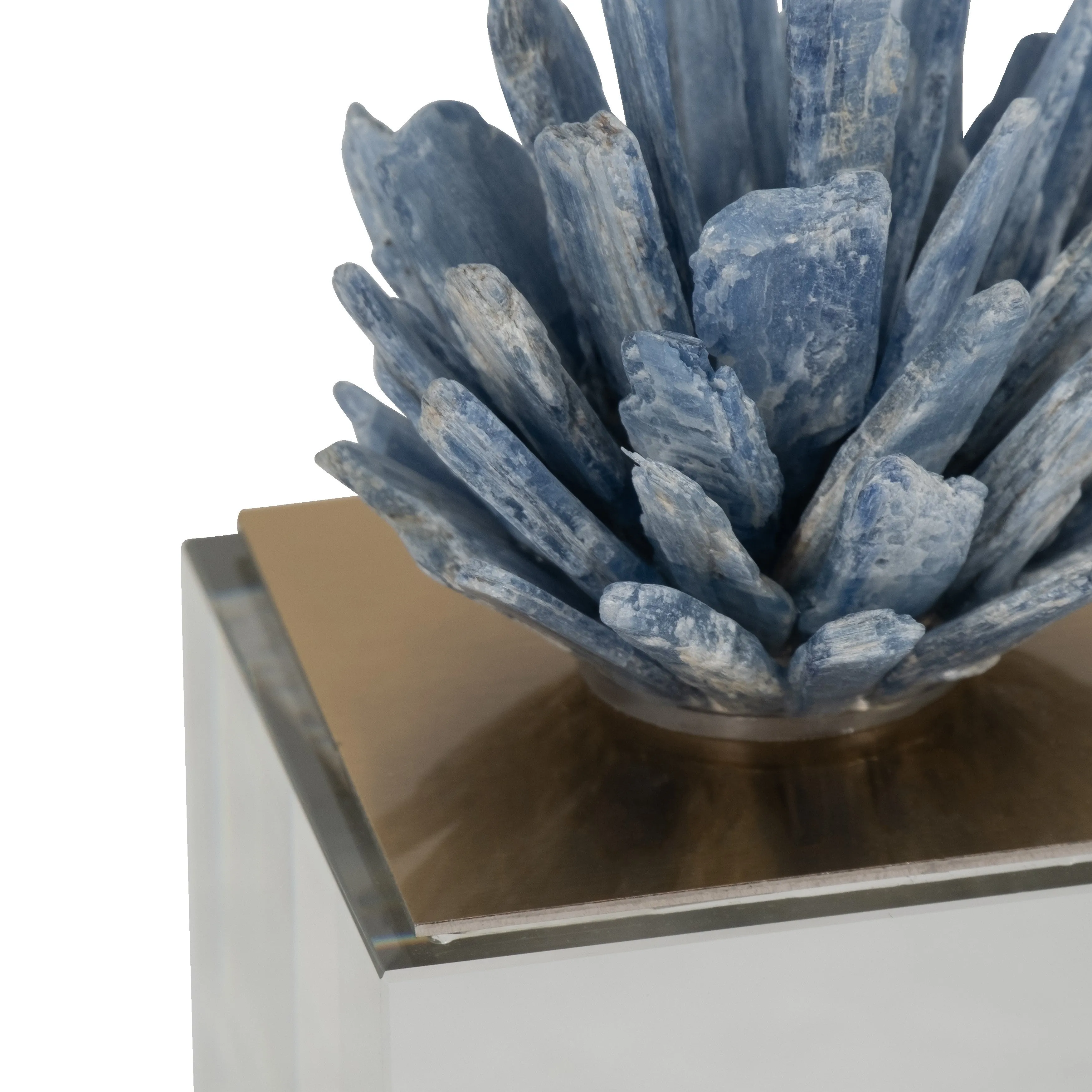 7" JULIA LARGE BLUE STONE CRYSTAL BLOCK