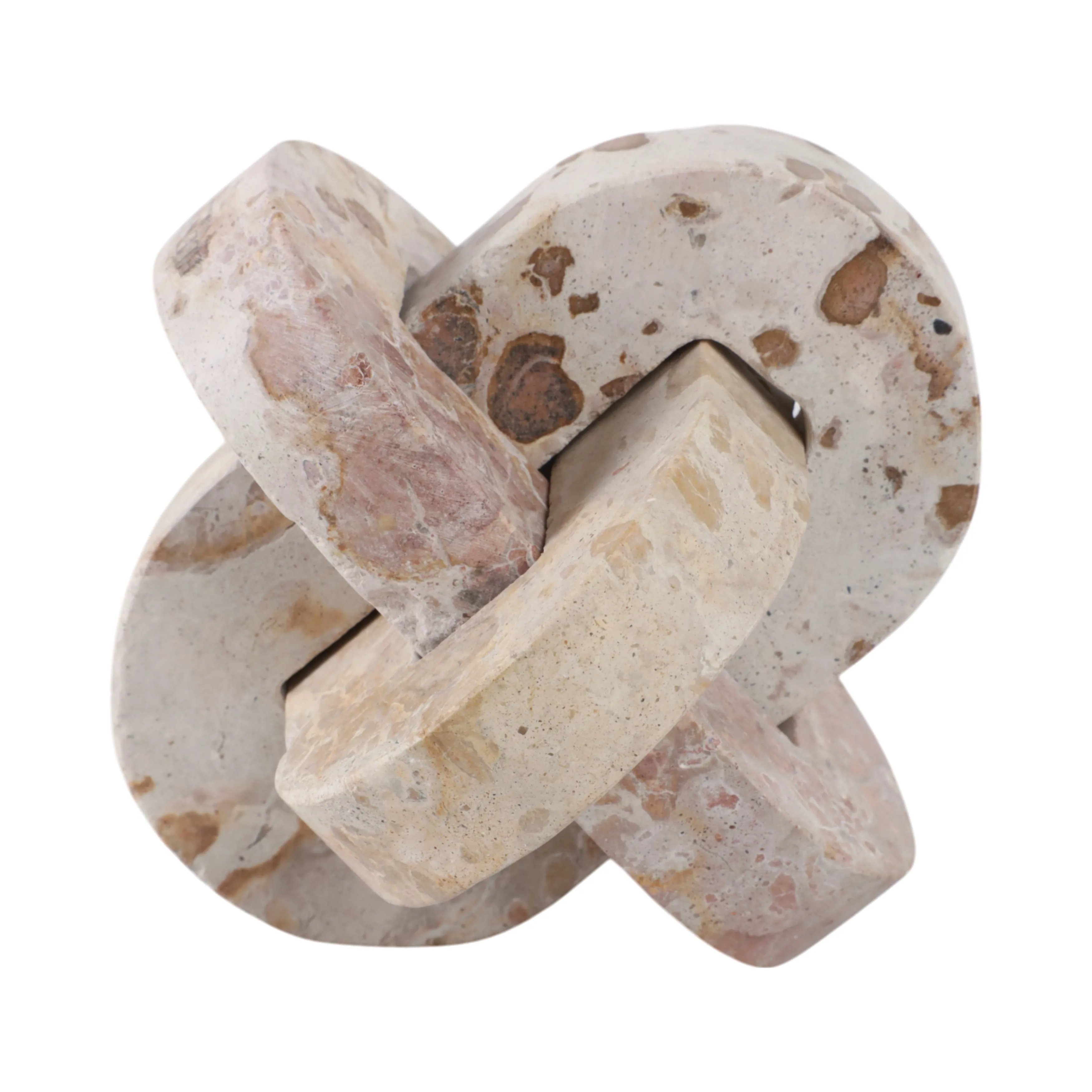 7" Pompano Medium Beige Marble Knot