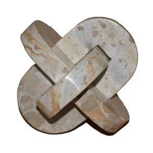 7" Pompano Medium Beige Marble Knot