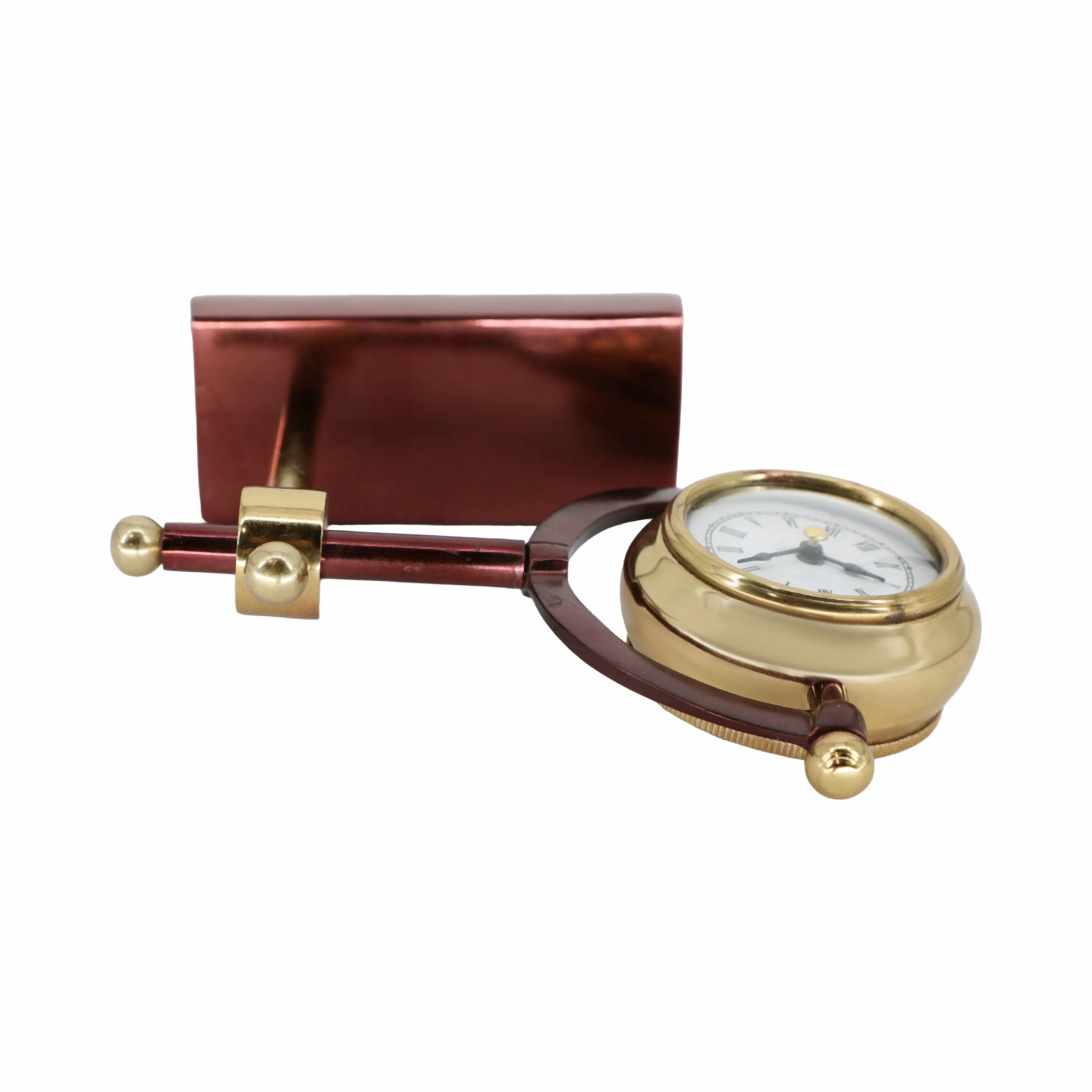 7" Tia Gold Desk Clock