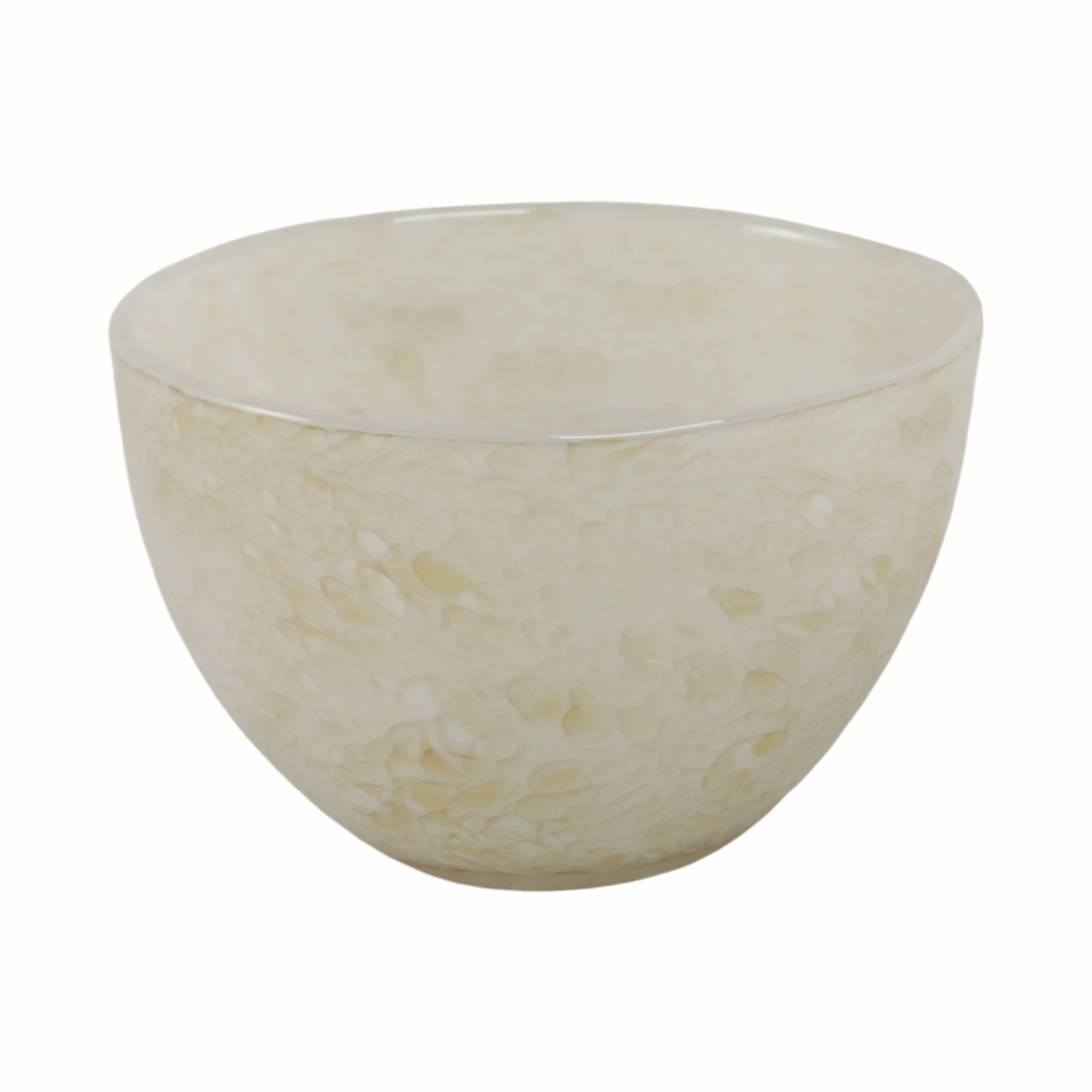 9" Durban Cream Glass Bowl