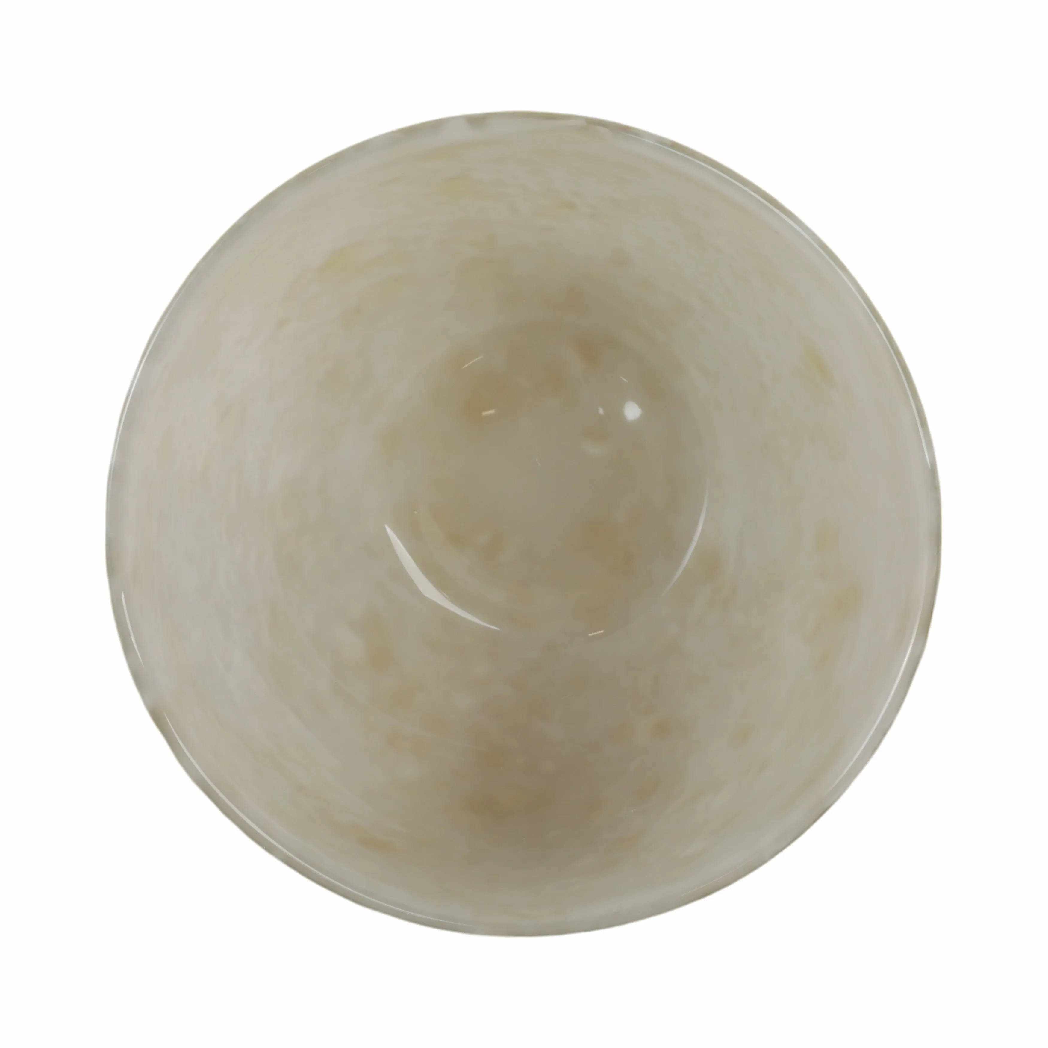 9" Durban Cream Glass Bowl