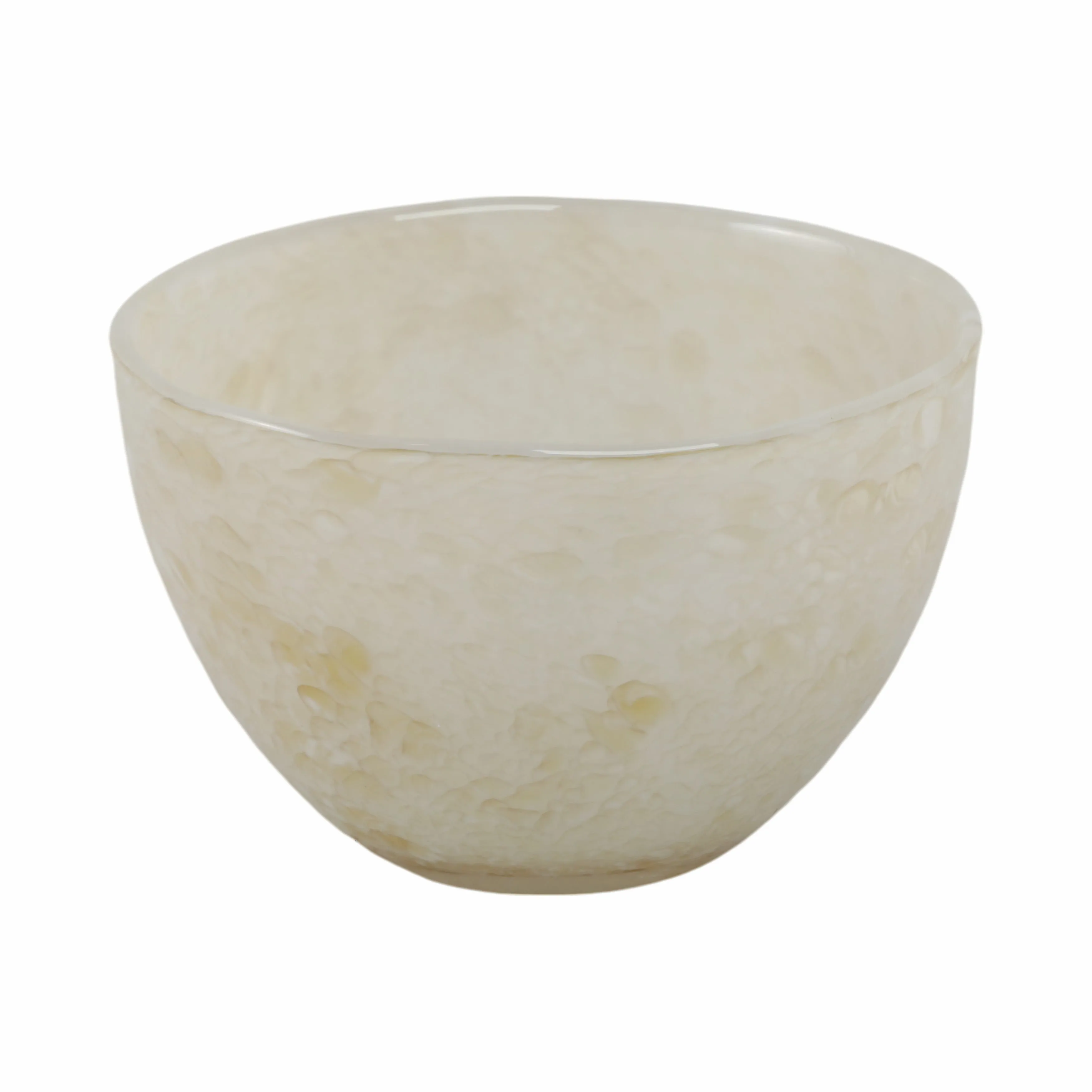 9" Durban Cream Glass Bowl