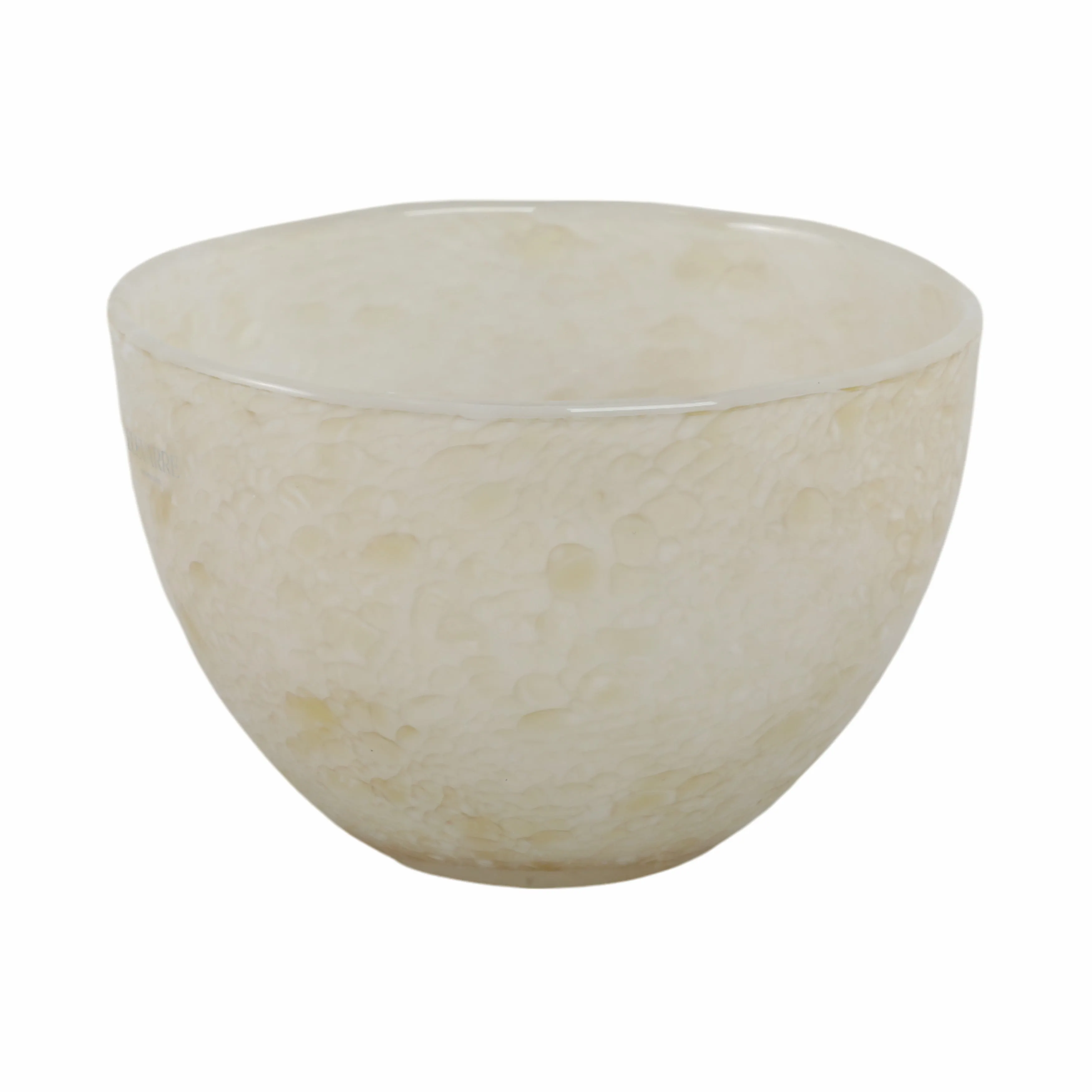 9" Durban Cream Glass Bowl