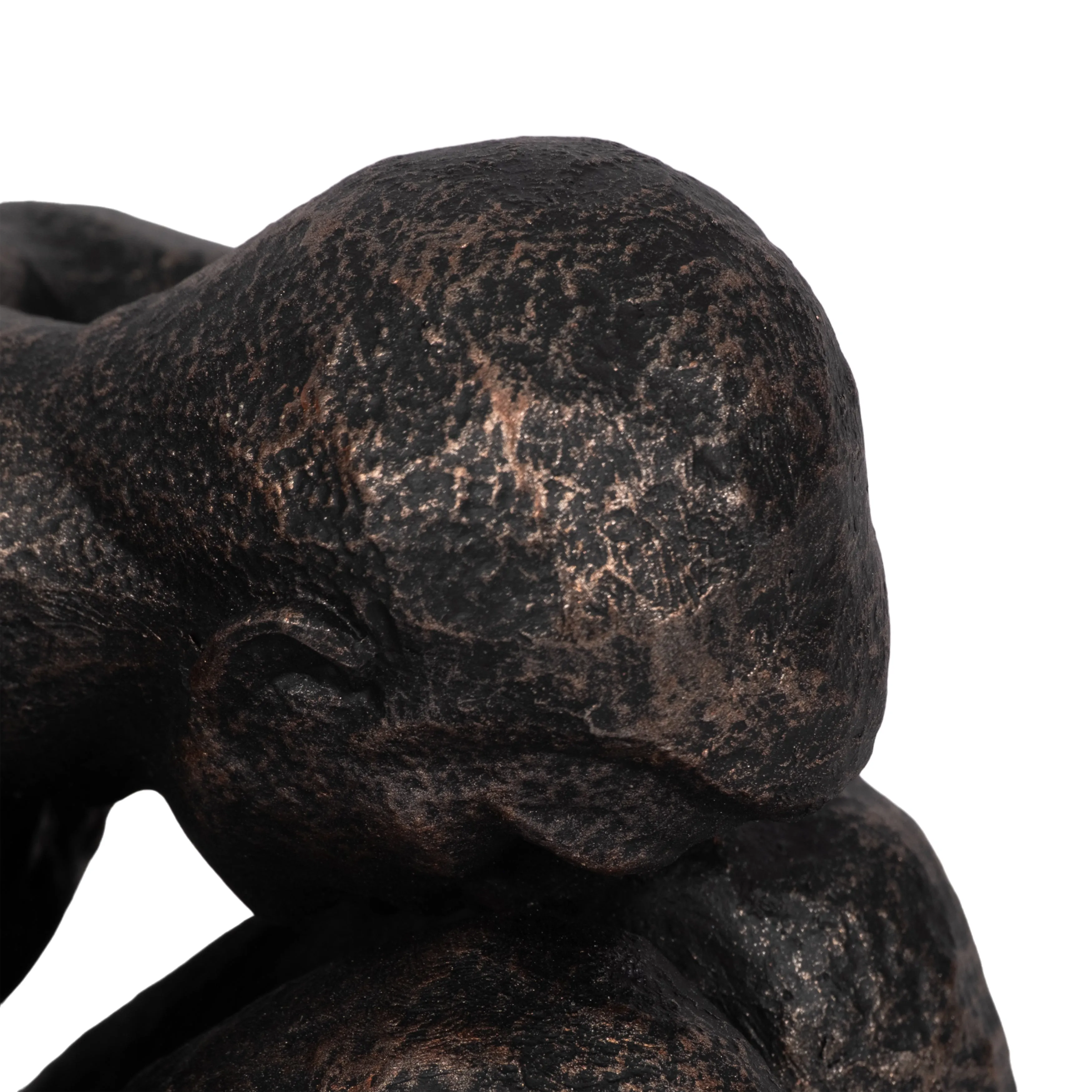 9" Sitting Man, Bronze
