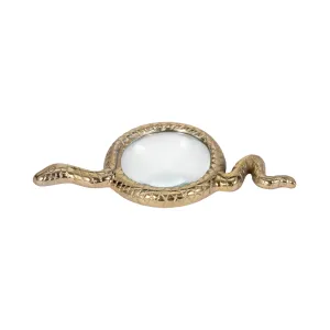 9" Snake Magnifying Glass, Gold