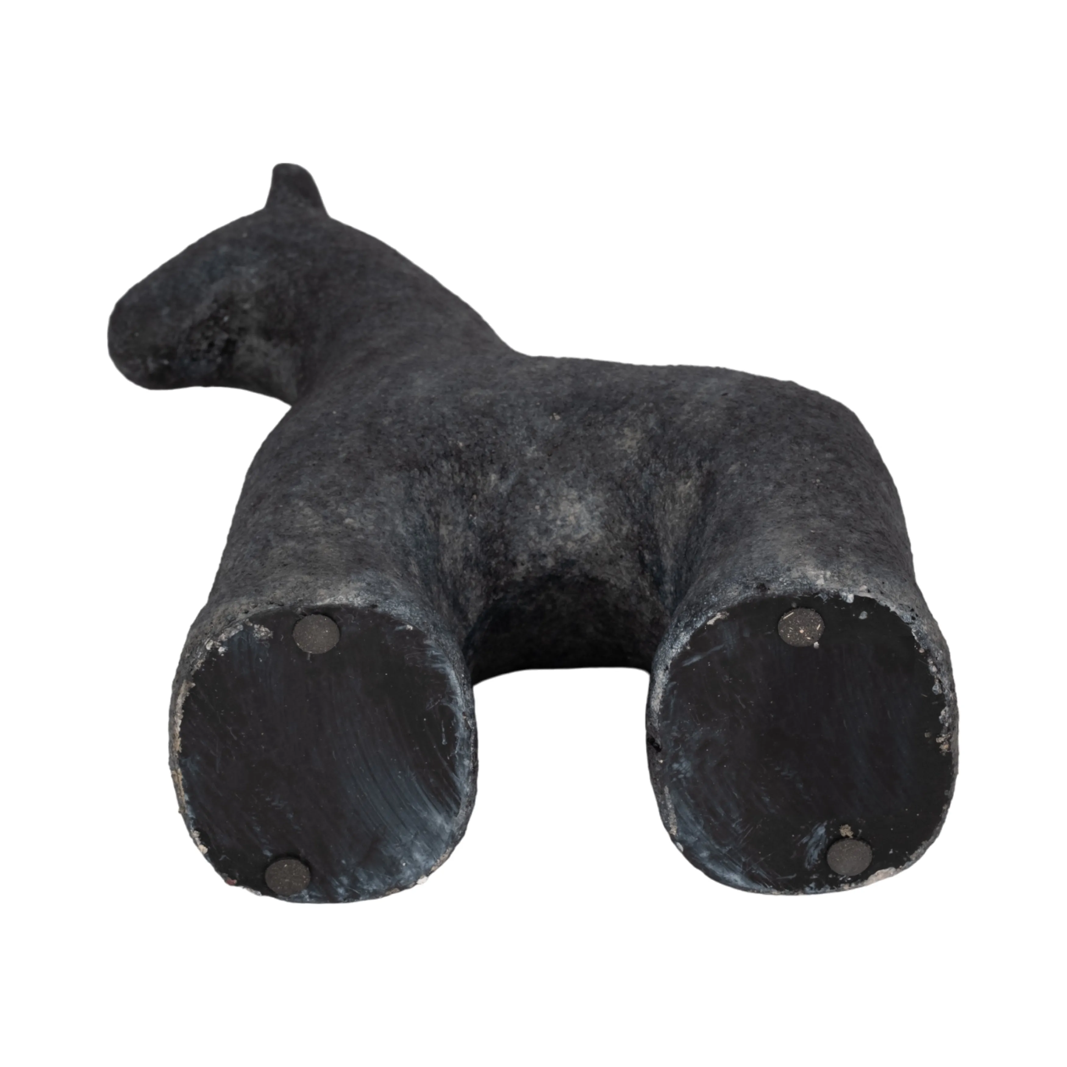9" Textured Horse, Black