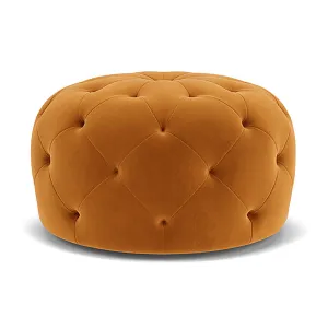 Abby Velvet Ottoman
