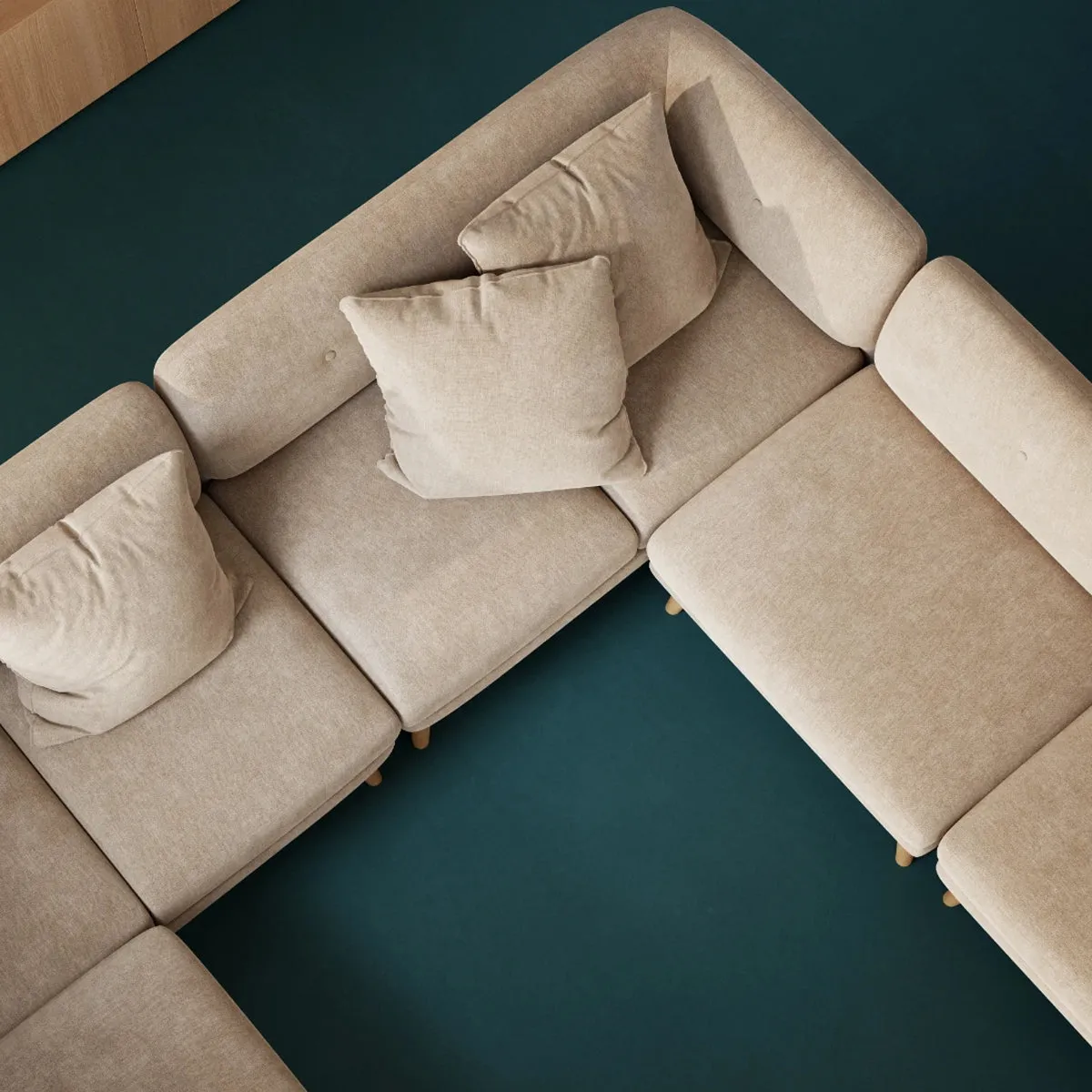 Alfred Fabric Modular Piece (Armless)