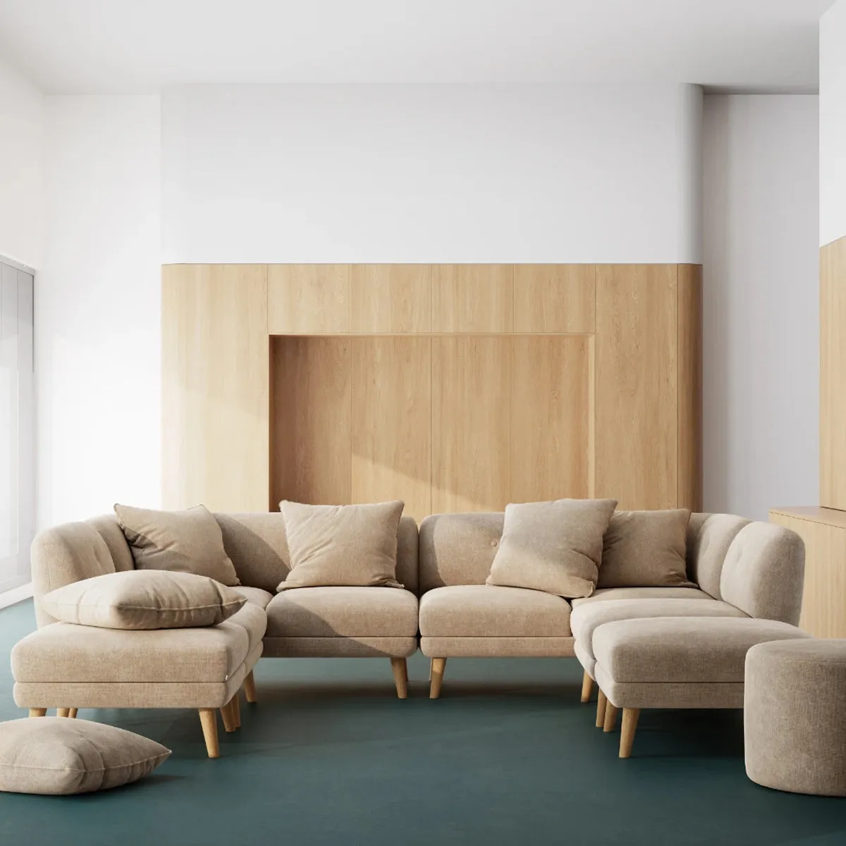 Alfred Fabric Modular Piece (Armless)