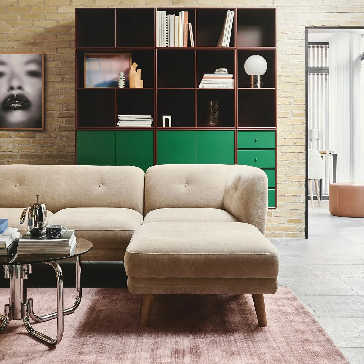 Alfred Fabric Right 1 Seater Modular Sofa