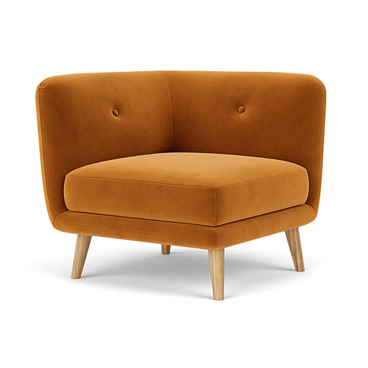 Alfred Fabric Right 1 Seater Modular Sofa