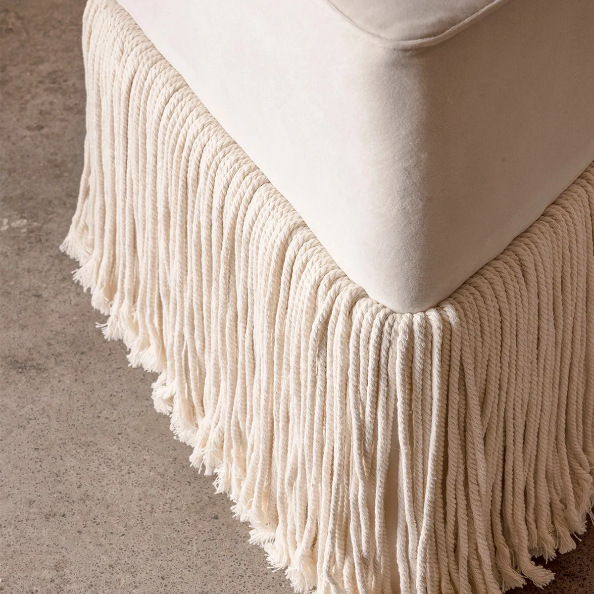 Allard Velvet Ottoman
