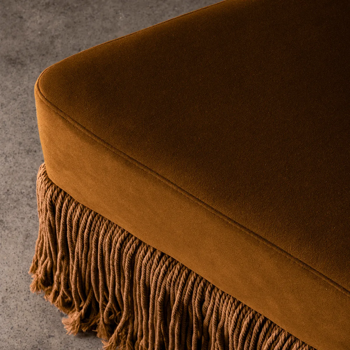 Allard Velvet Ottoman