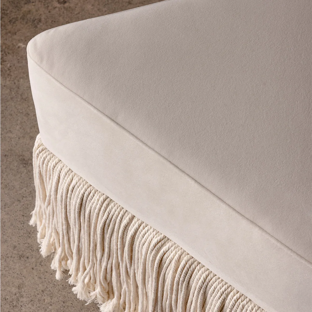 Allard Velvet Ottoman