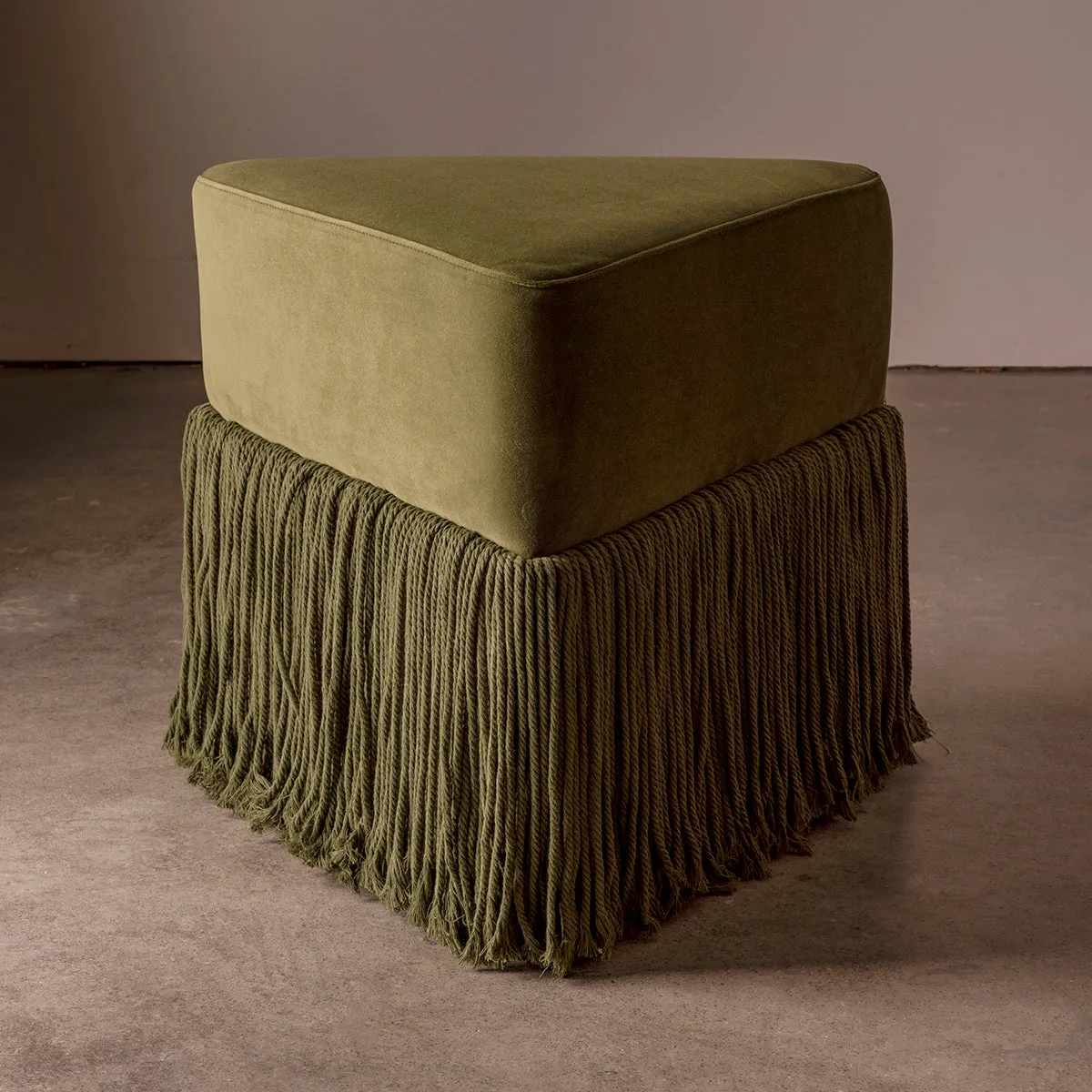 Allard Velvet Ottoman