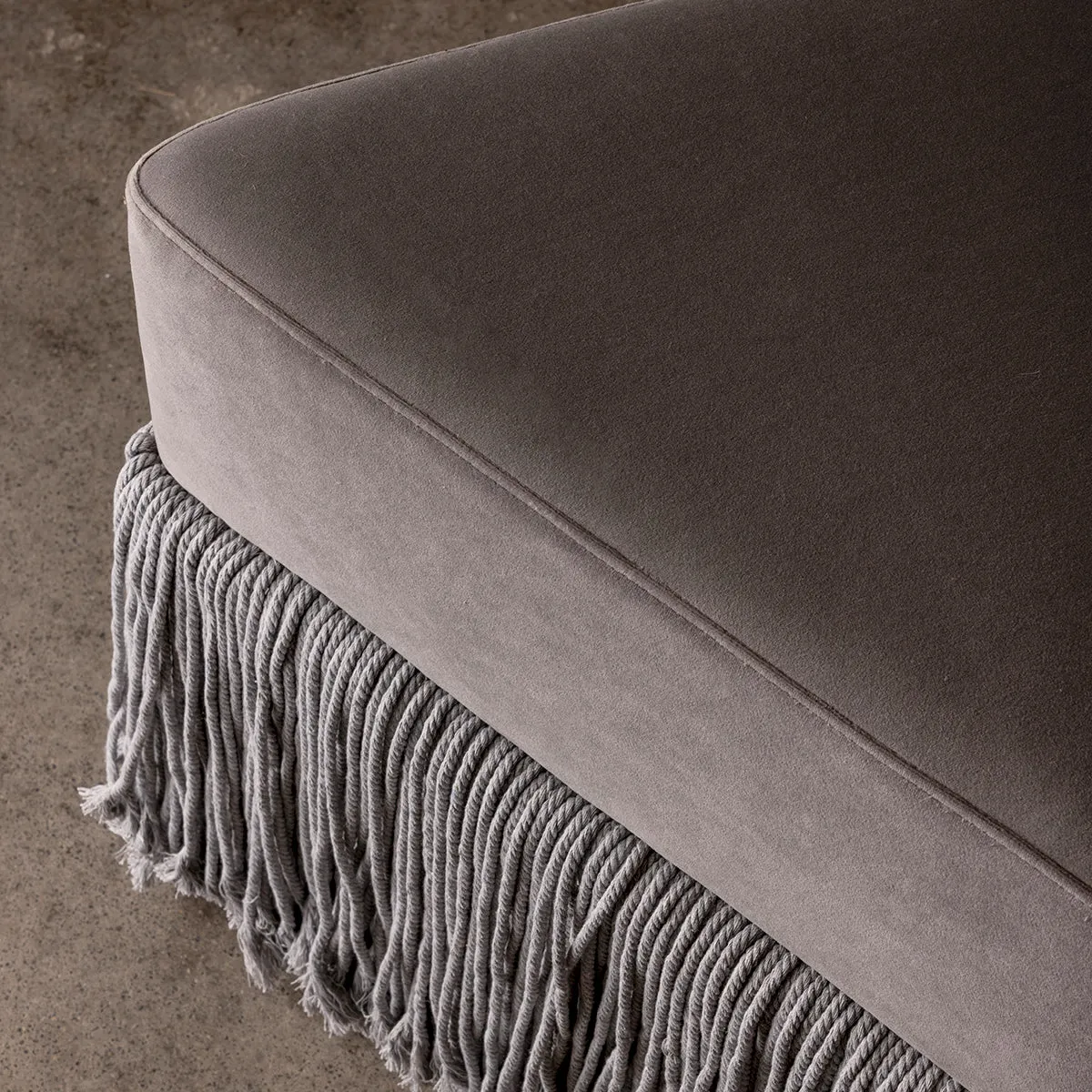 Allard Velvet Ottoman
