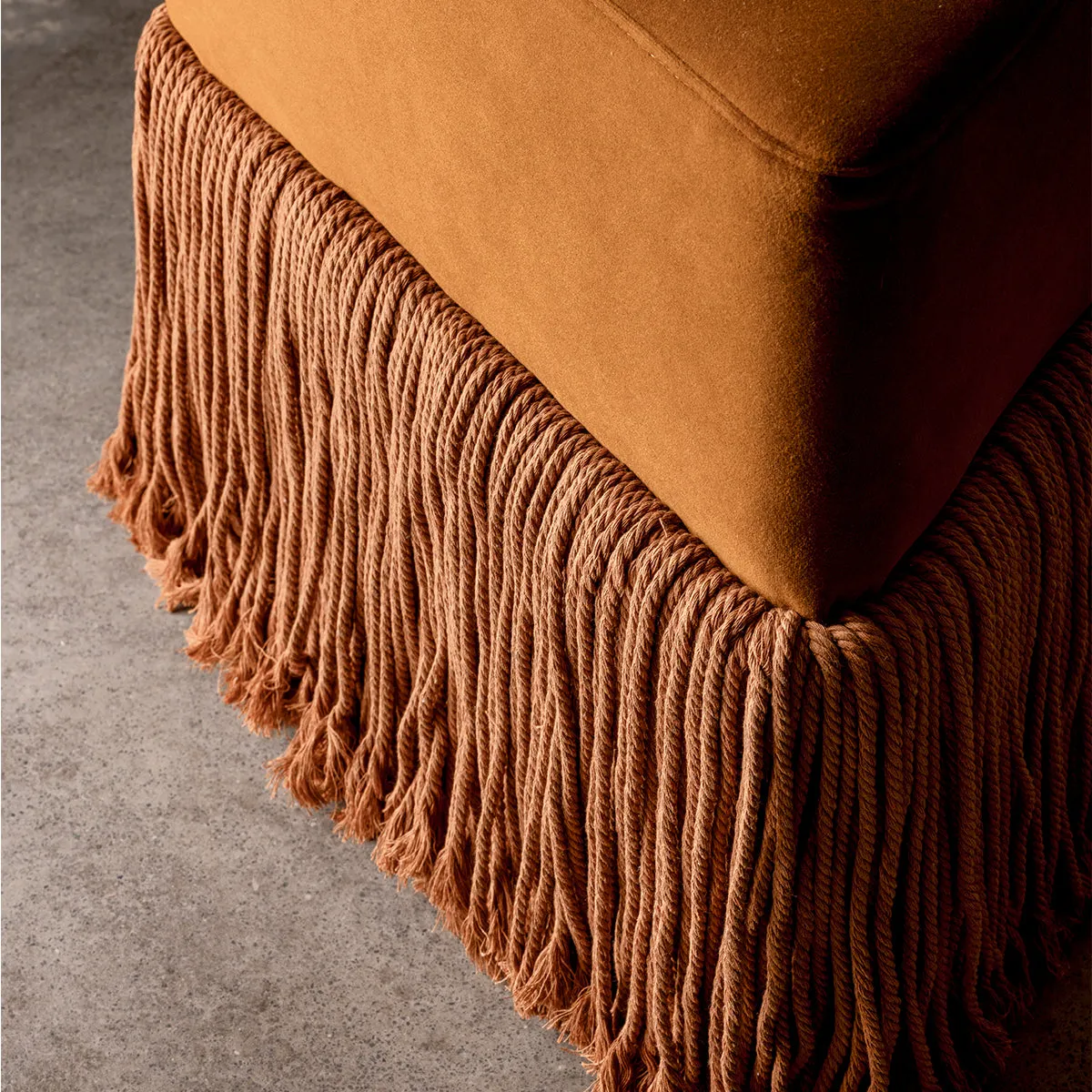 Allard Velvet Ottoman