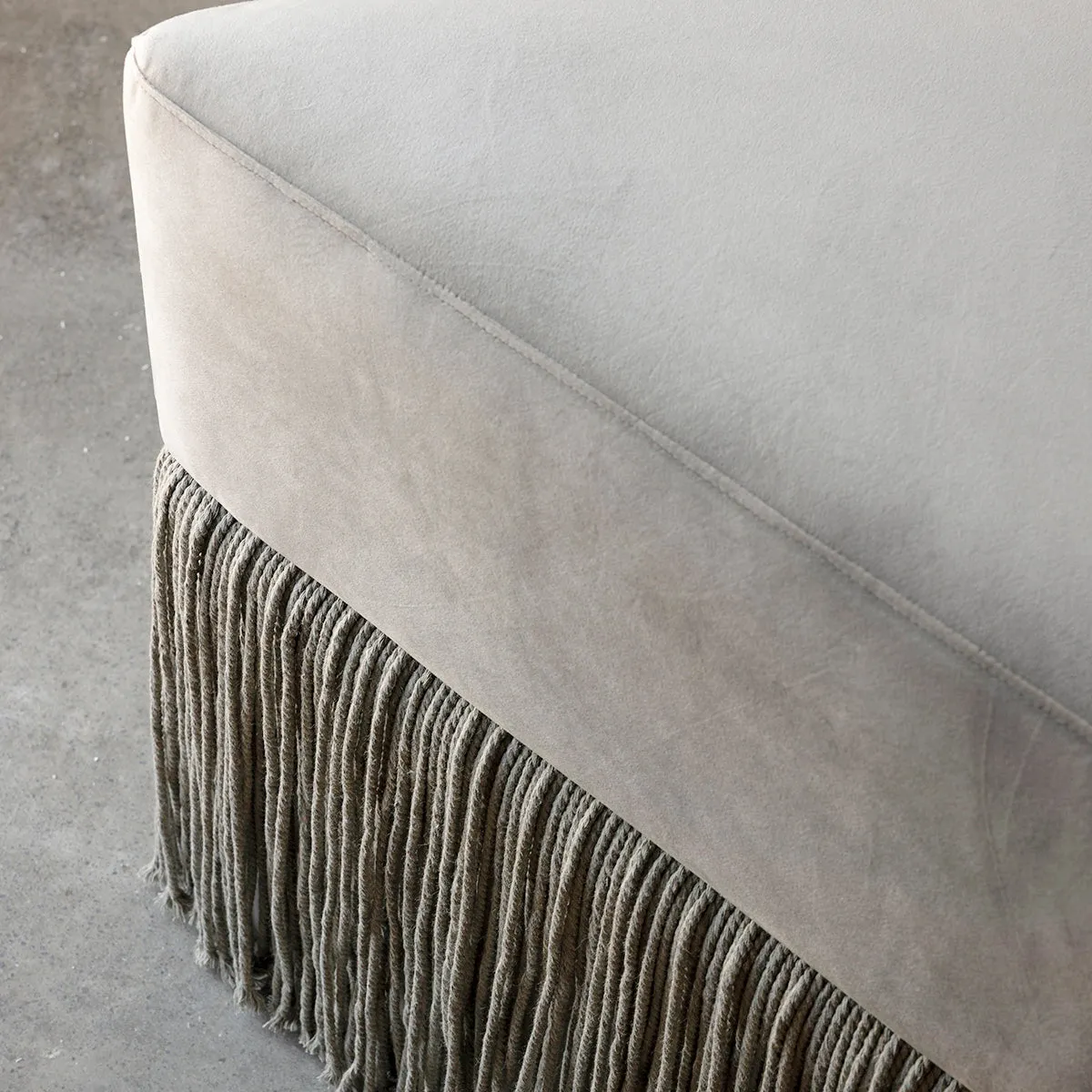 Allard Velvet Ottoman