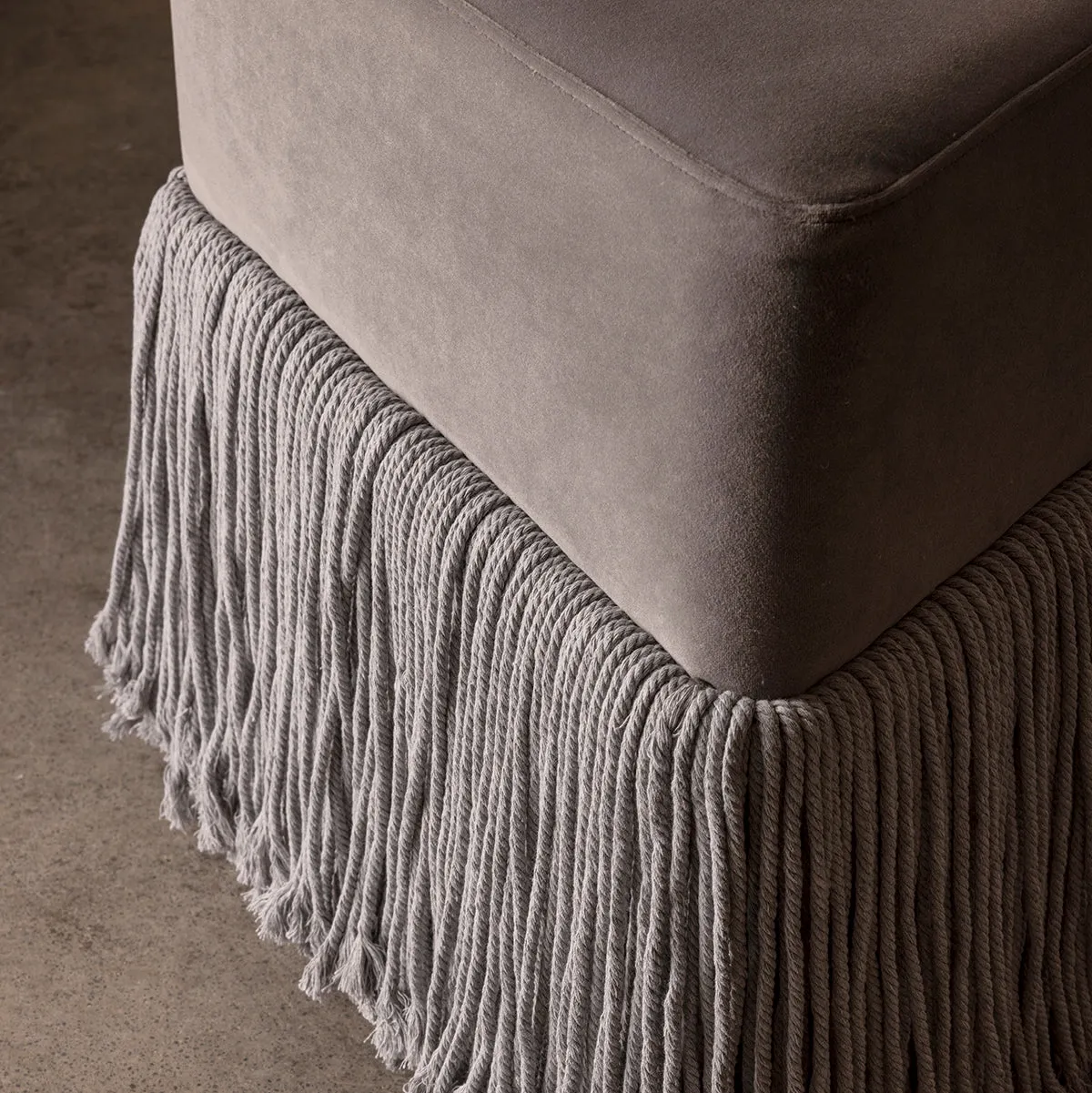 Allard Velvet Ottoman