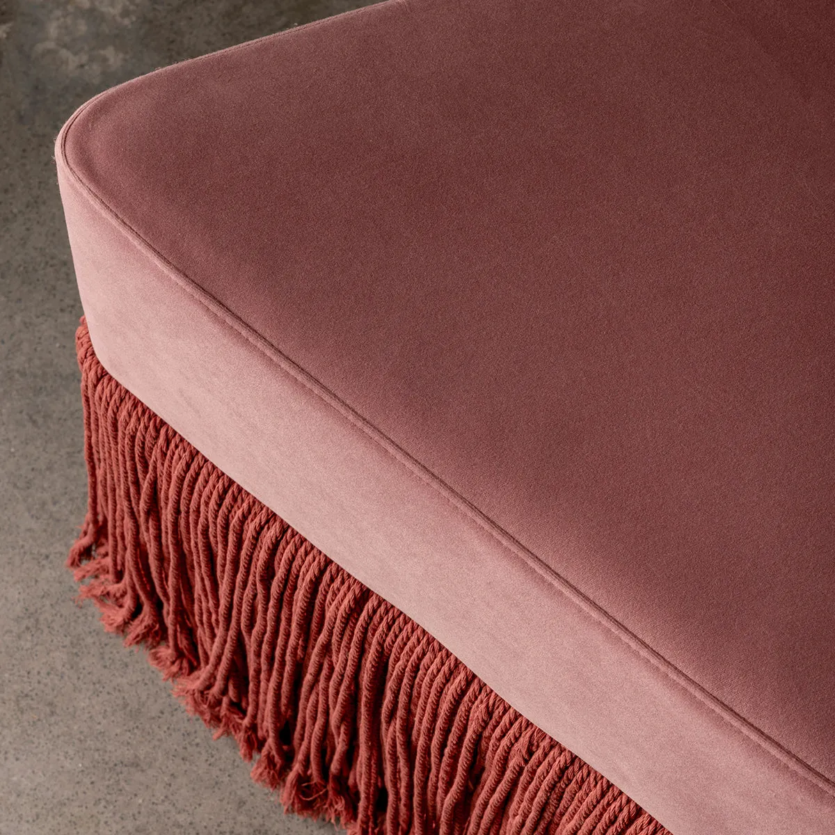 Allard Velvet Ottoman