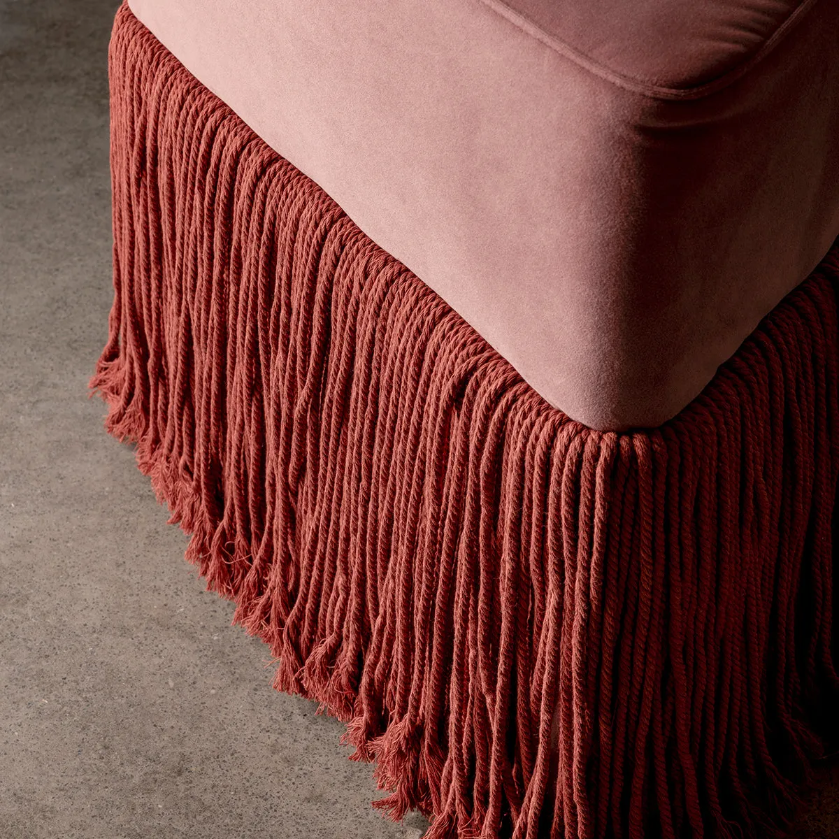 Allard Velvet Ottoman