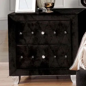 Alzire Black Night Stand