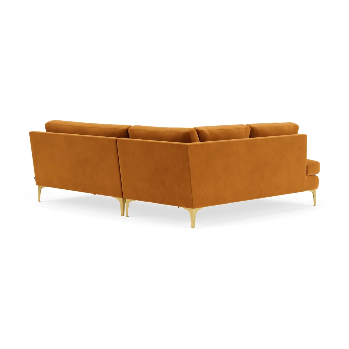 Astha Velvet Left Corner Sofa