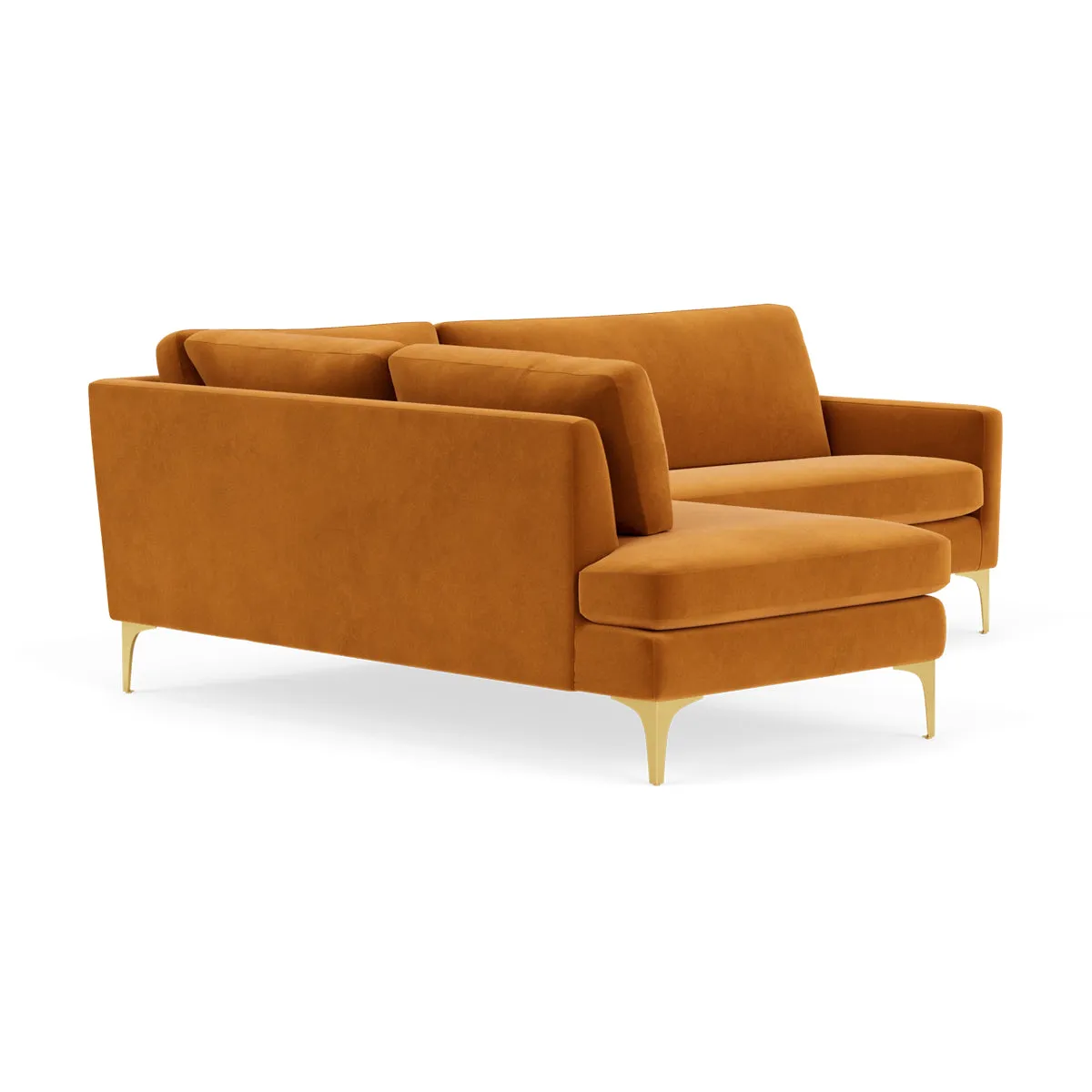 Astha Velvet Left Corner Sofa