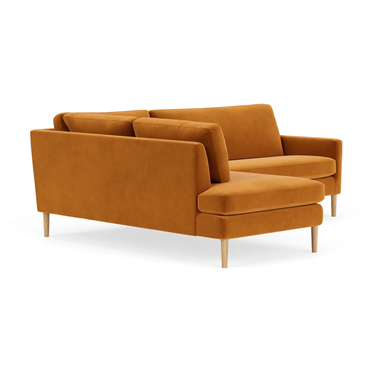 Astha Velvet Left Corner Sofa