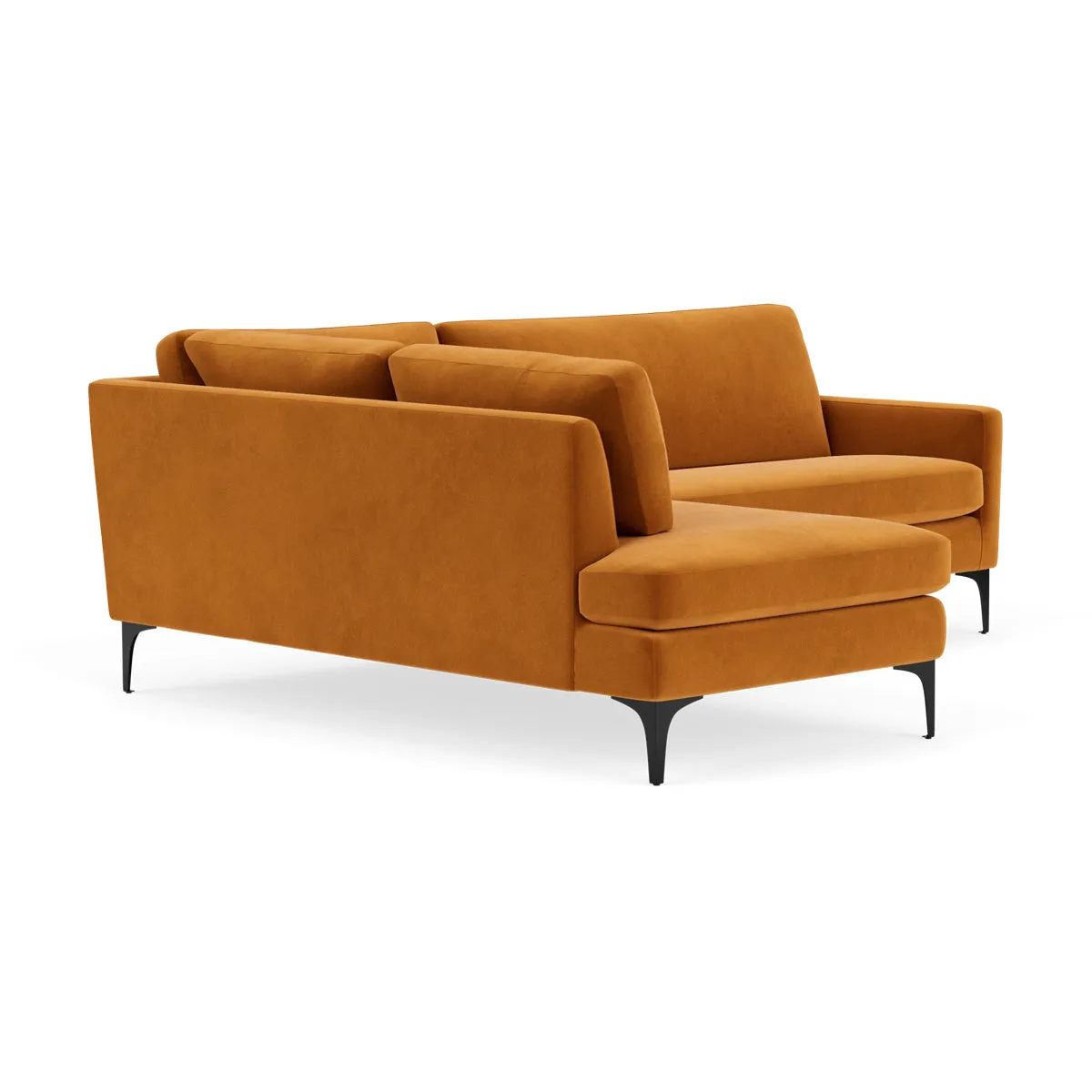 Astha Velvet Left Corner Sofa