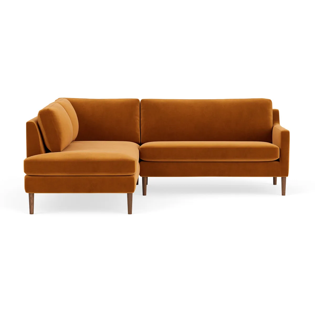 Astha Velvet Left Corner Sofa
