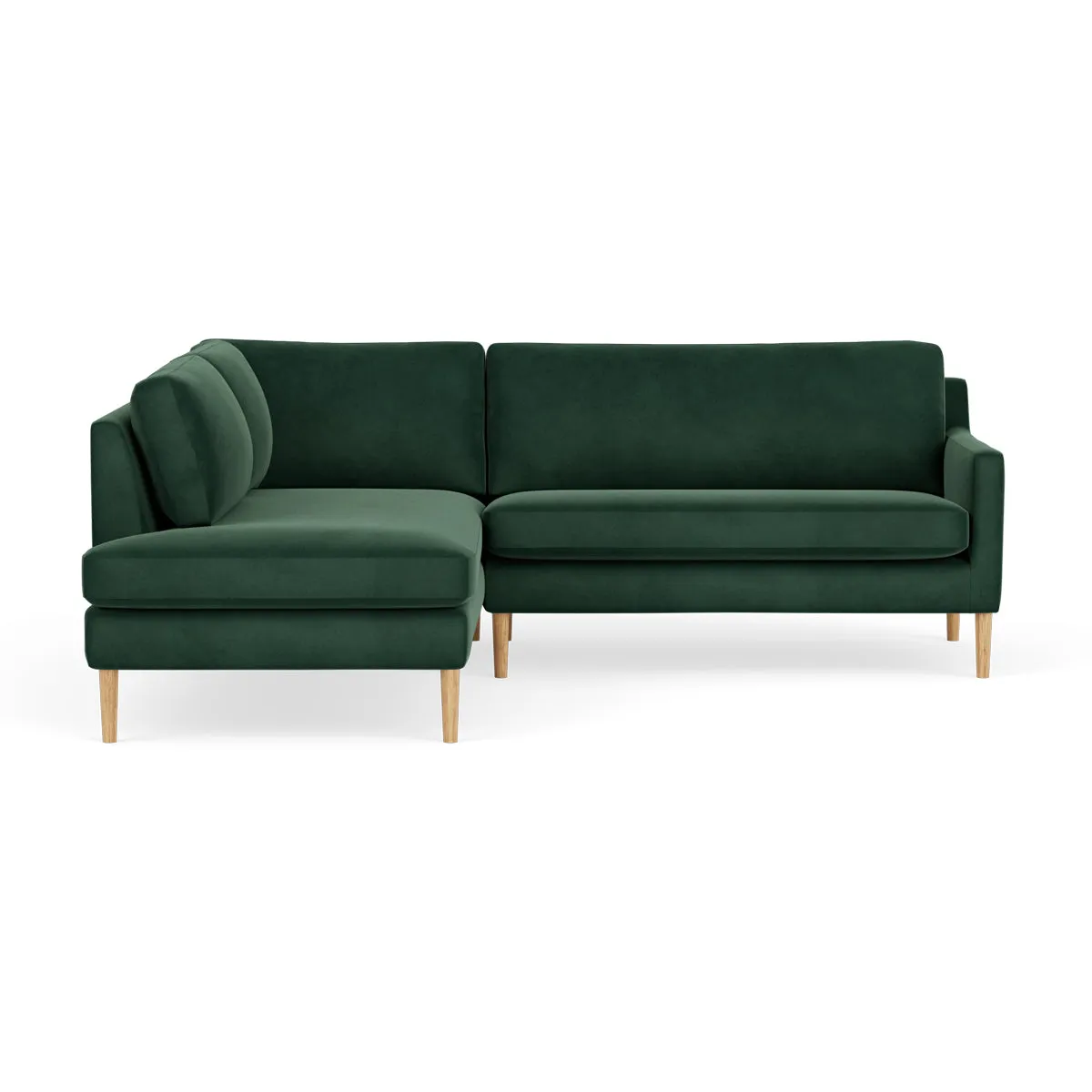 Astha Velvet Left Corner Sofa