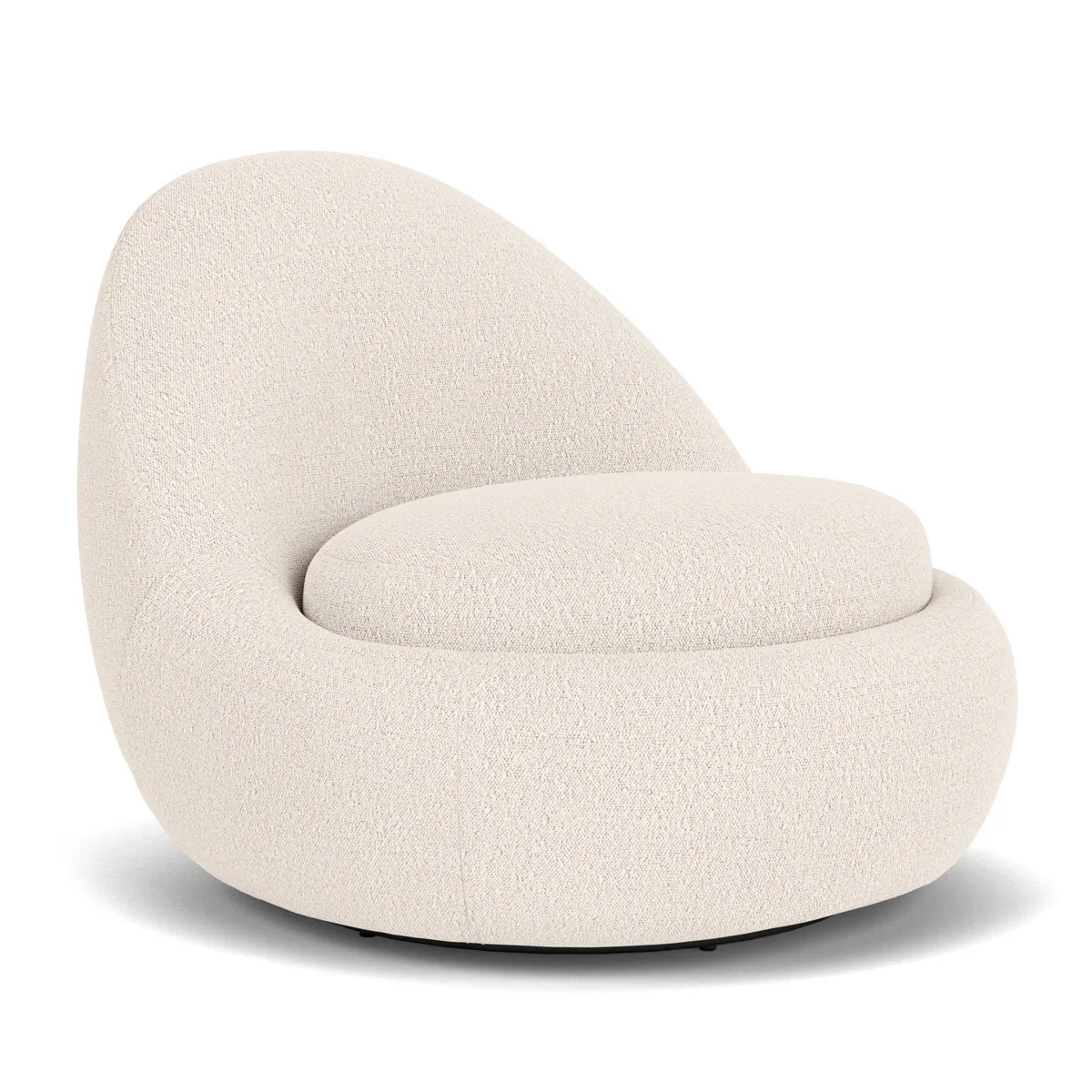Babette Boucle Swivel Armchair