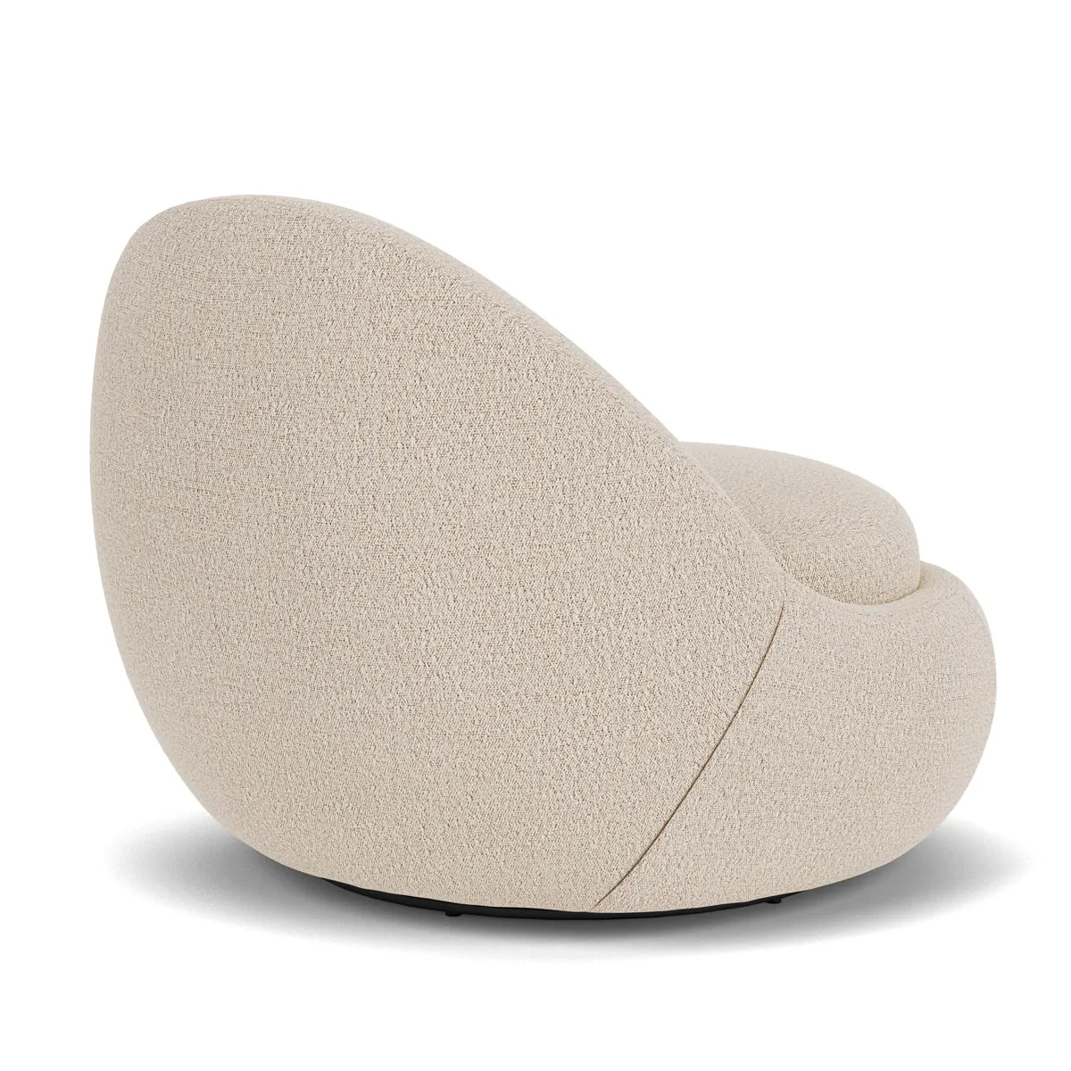 Babette Boucle Swivel Armchair