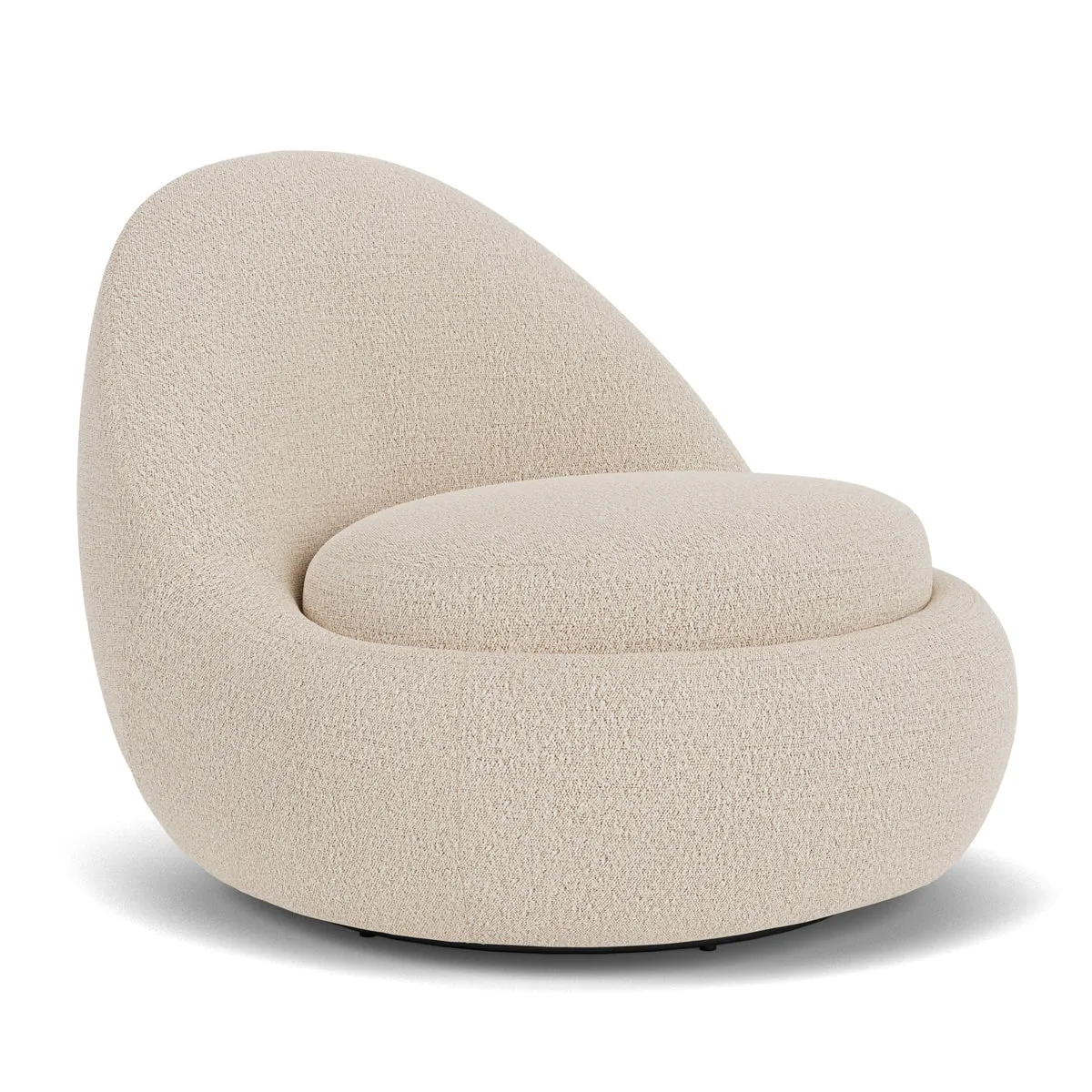 Babette Boucle Swivel Armchair