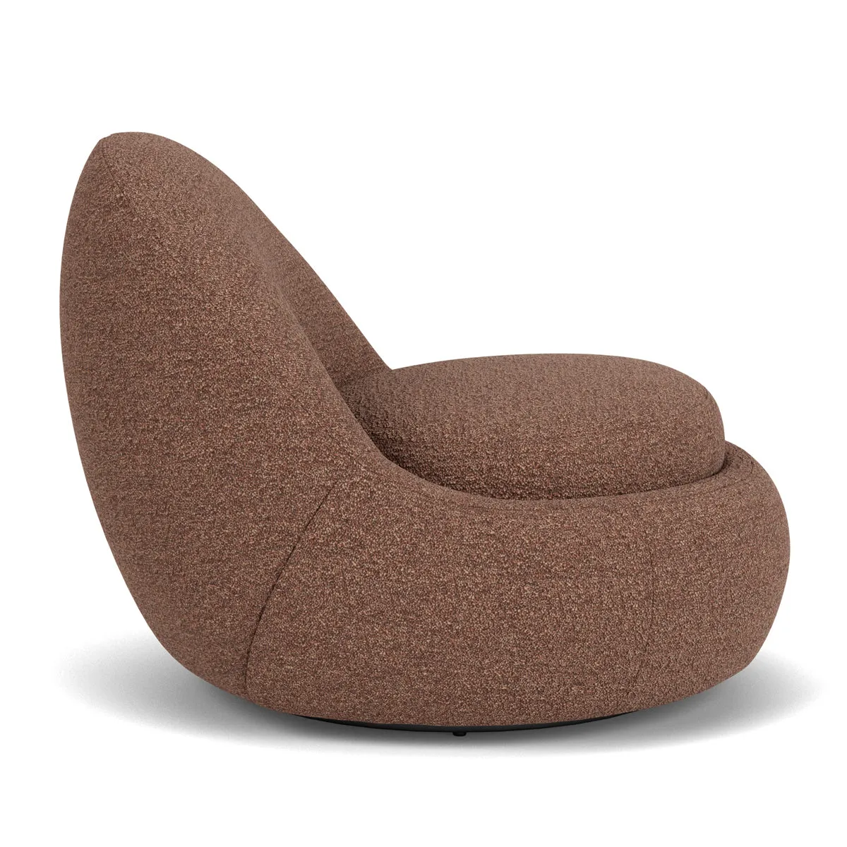 Babette Boucle Swivel Armchair
