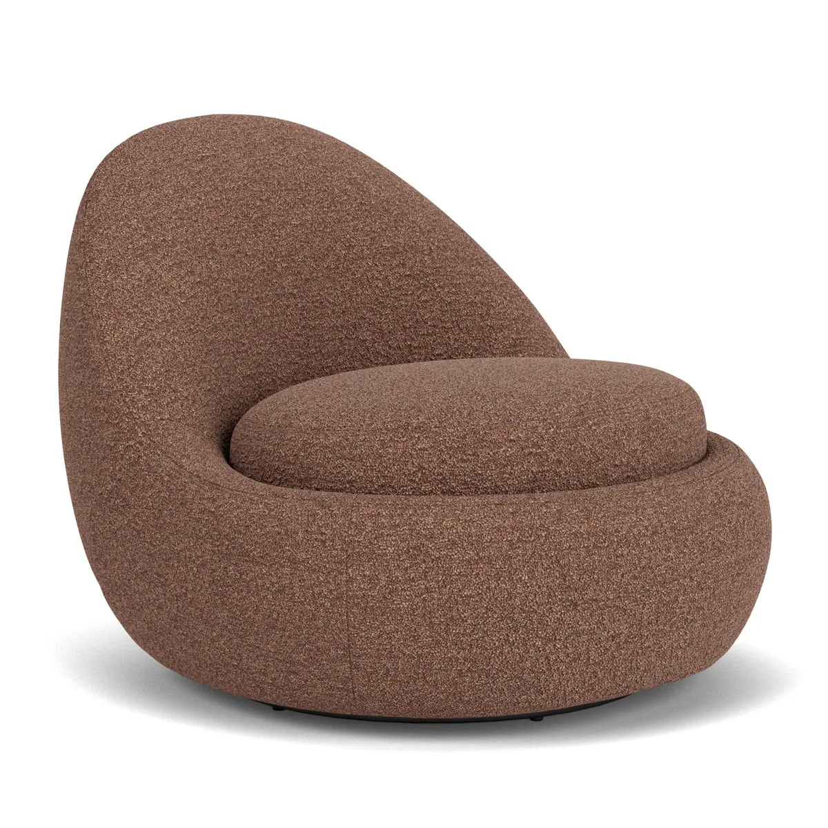 Babette Boucle Swivel Armchair