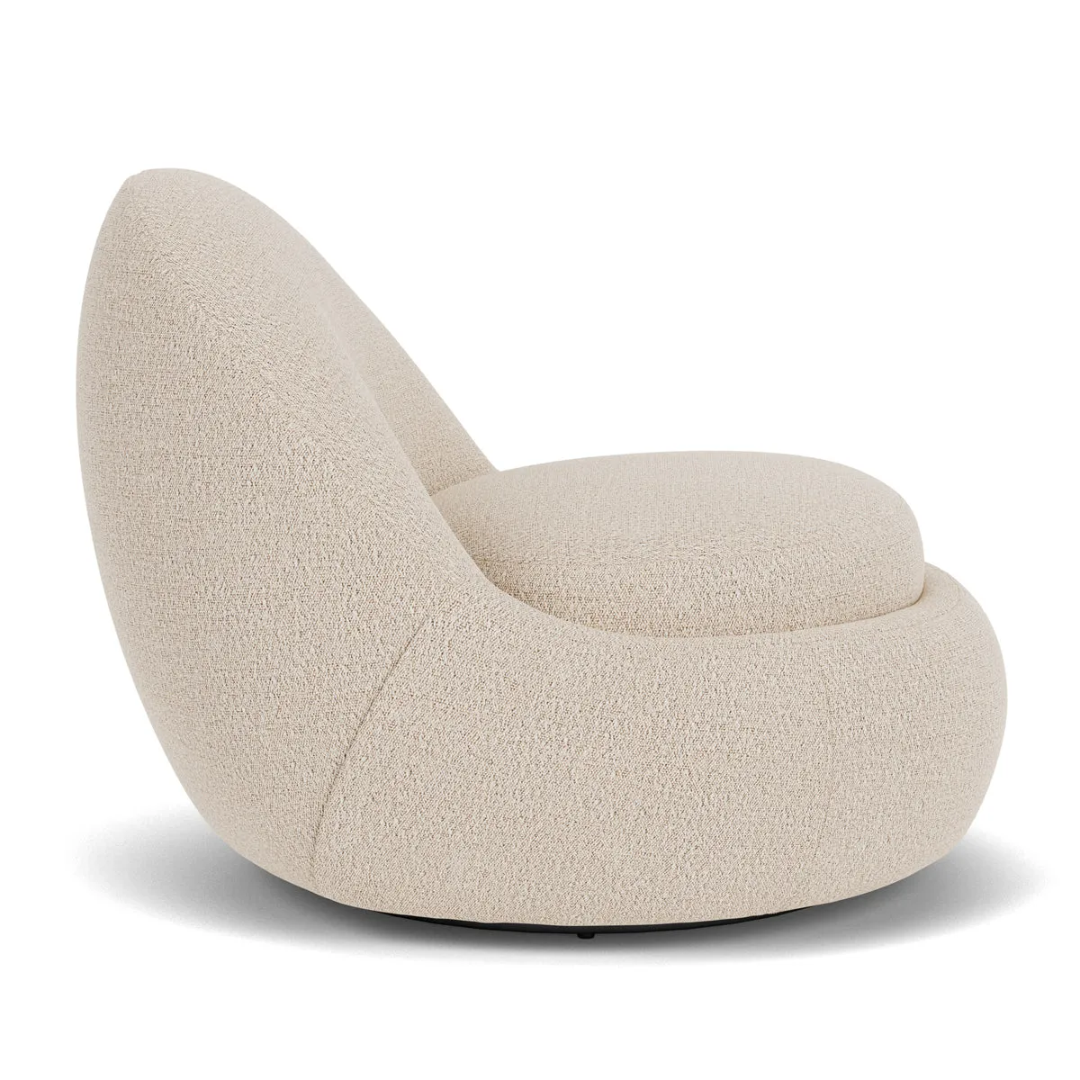 Babette Boucle Swivel Armchair